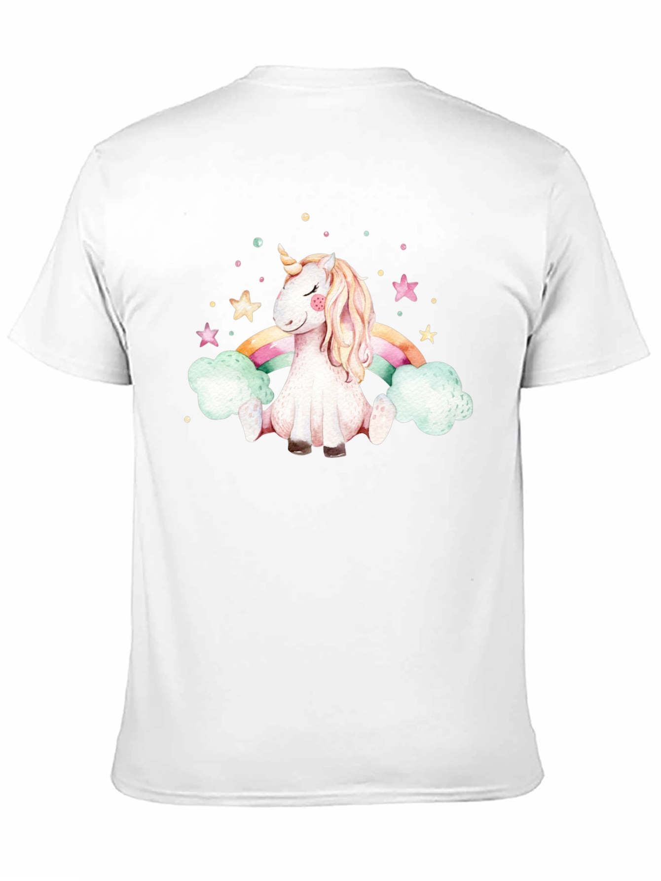 Unicorn Rainbow Black T-Shirt