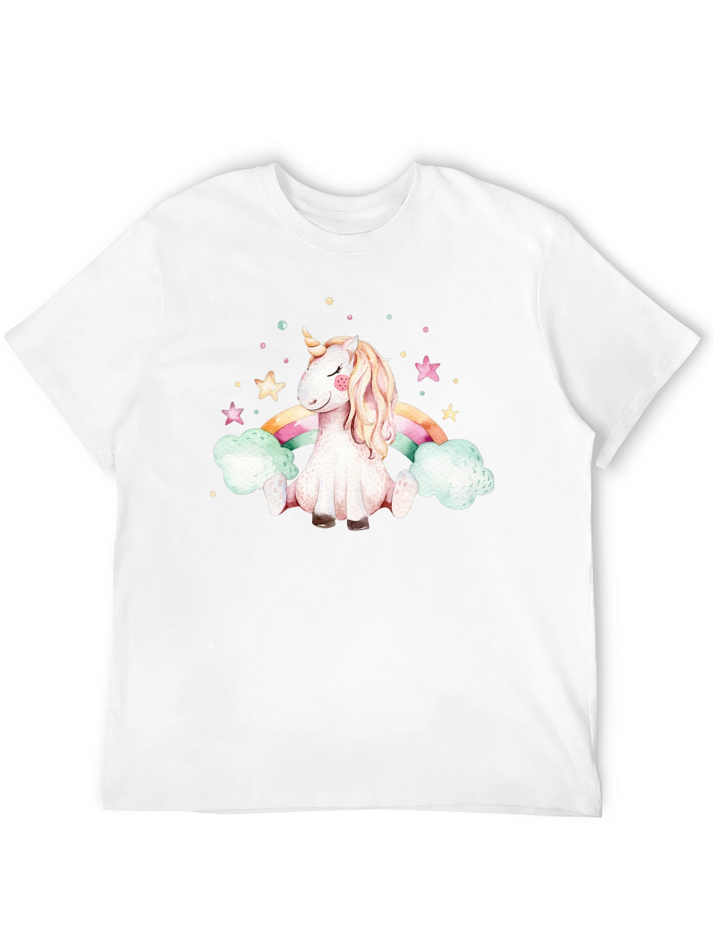 Unicorn Rainbow Black T-Shirt
