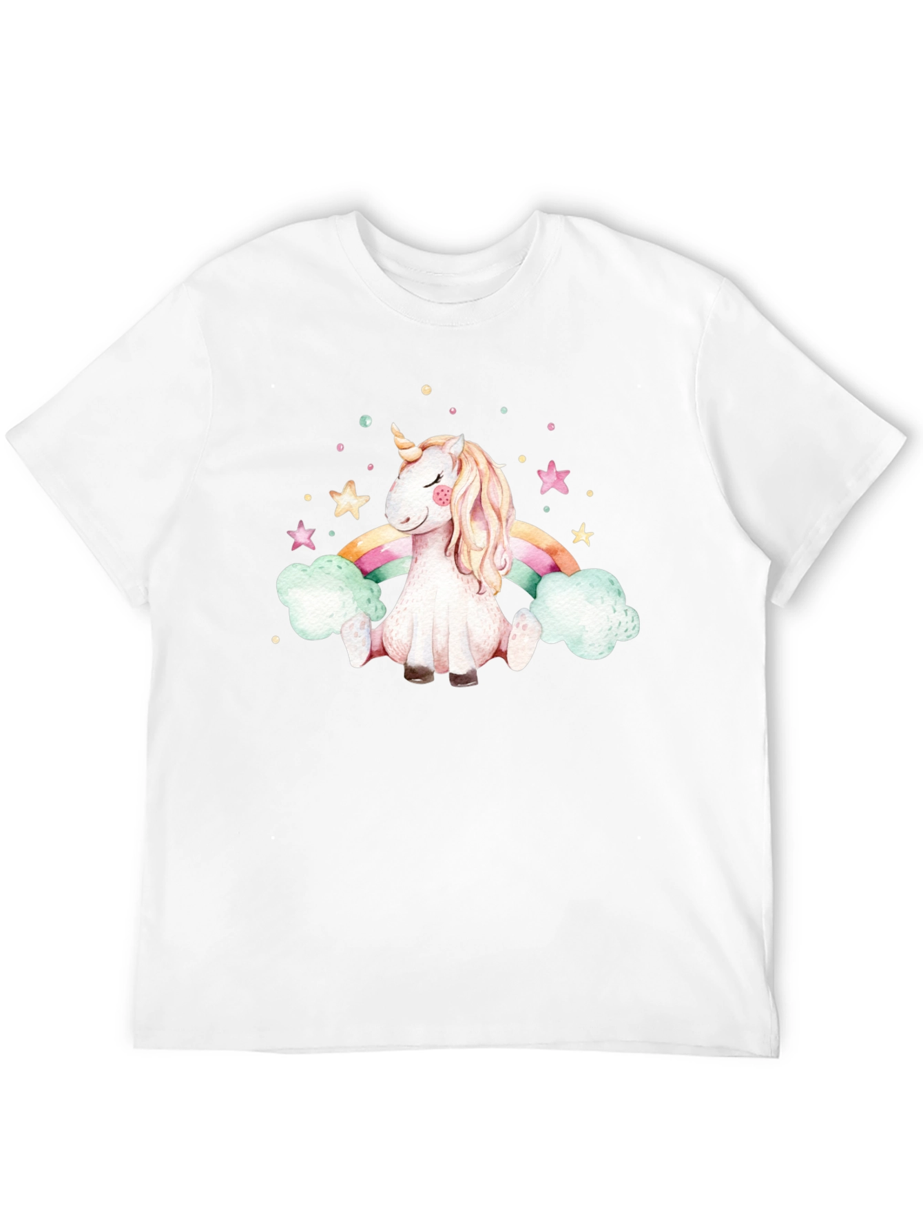 Unicorn Rainbow Black T-Shirt