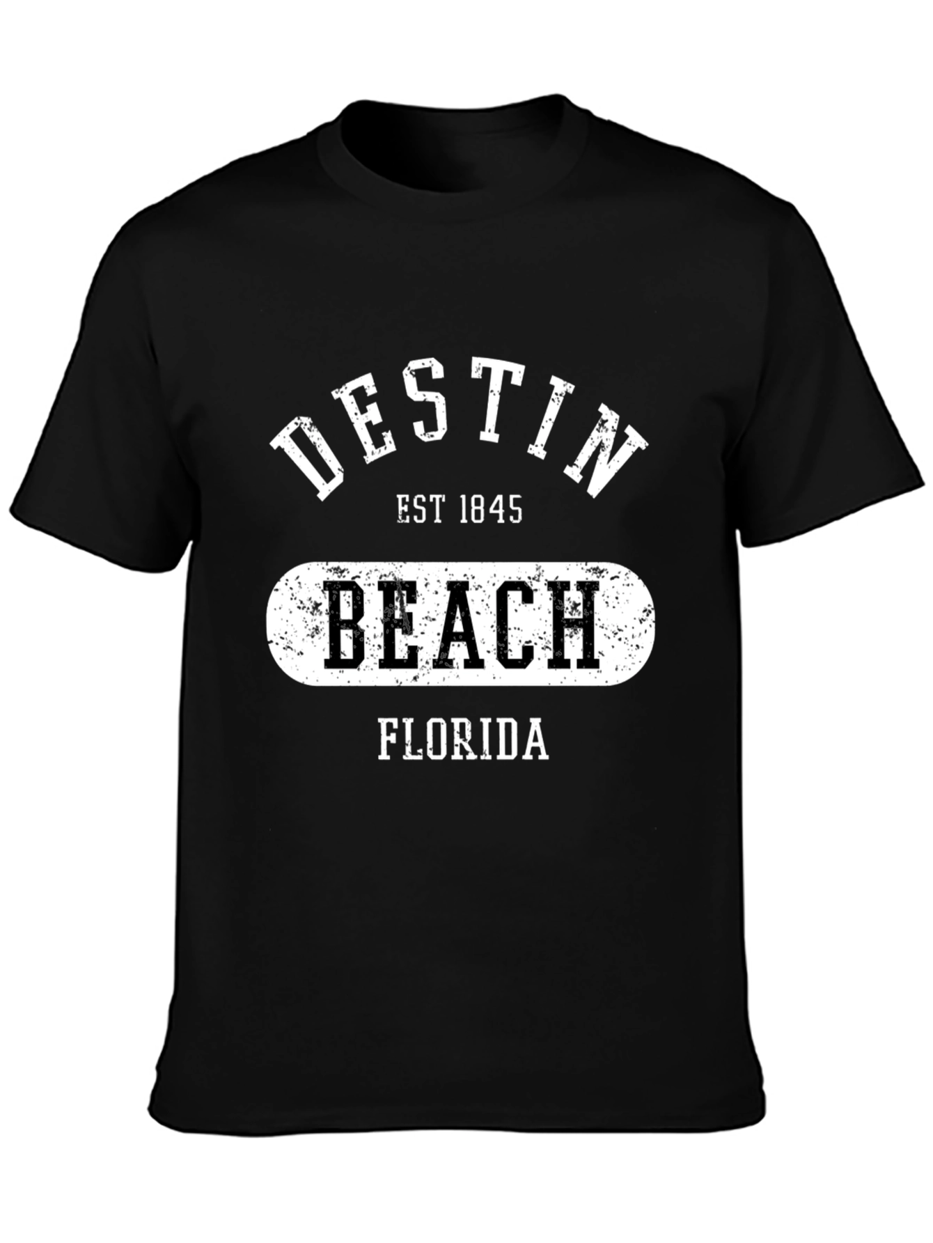 Destin Beach Florida Black T-Shirt