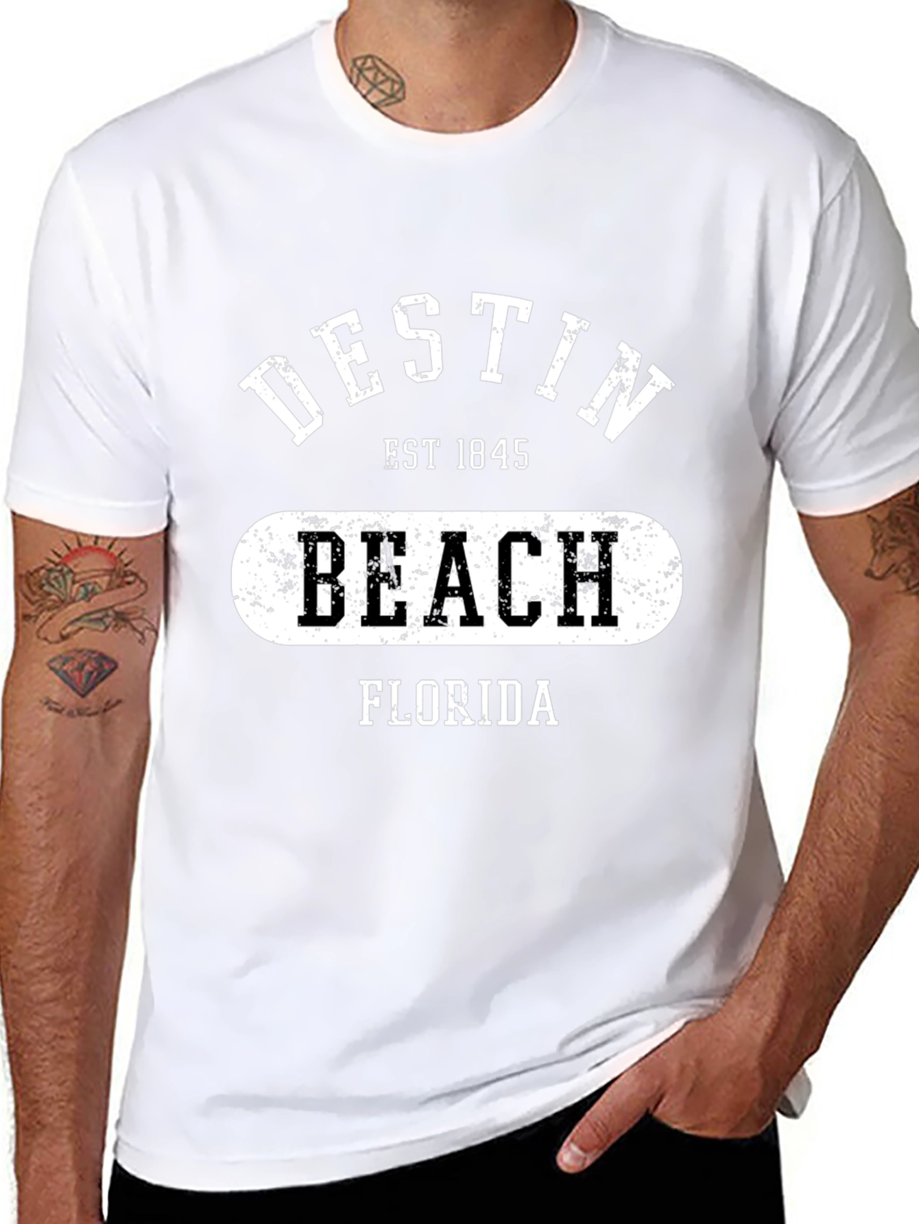 Destin Beach Florida Black T-Shirt