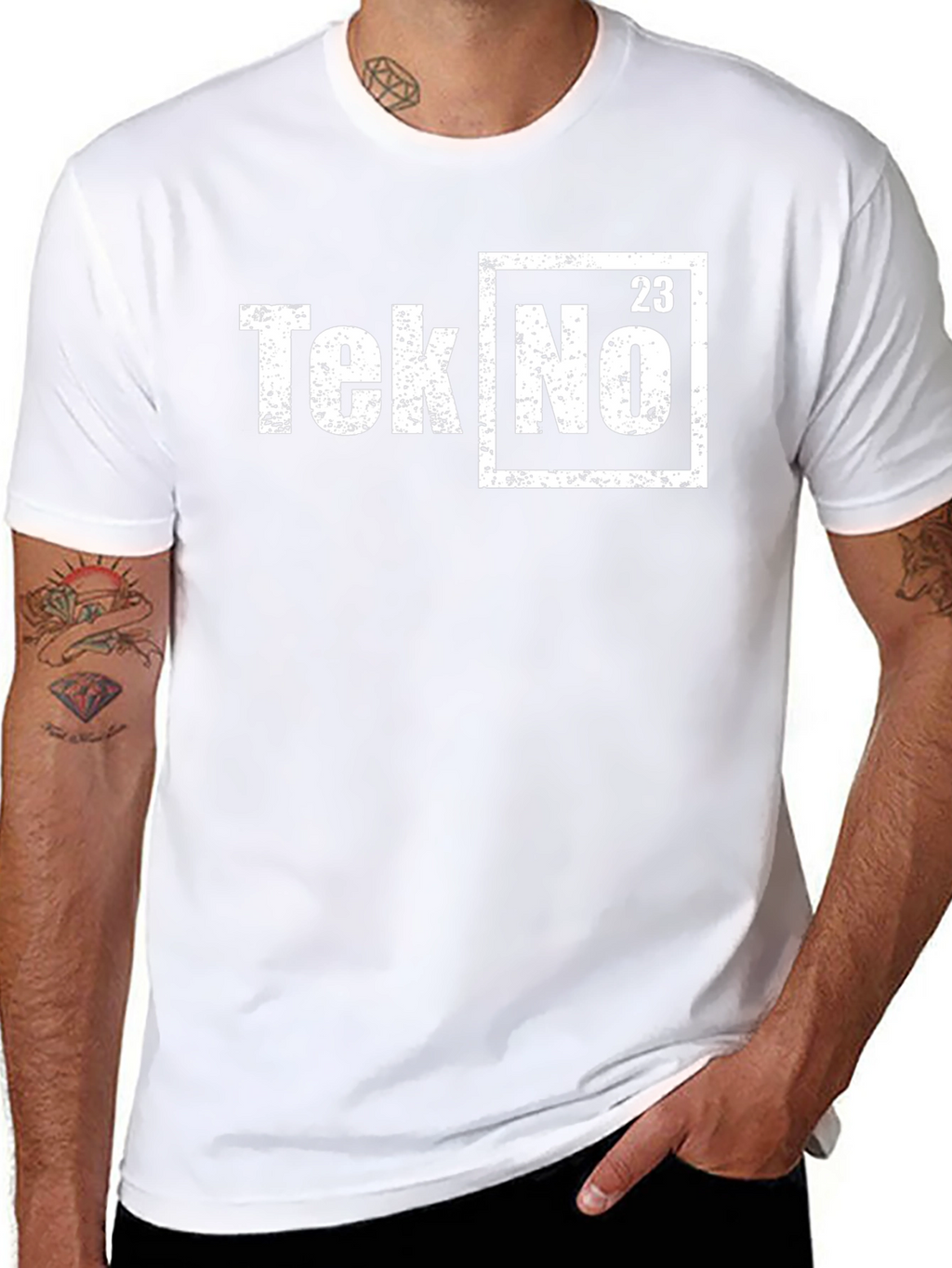 Tek No 23 T-Shirt - Distressed Graphic Tee