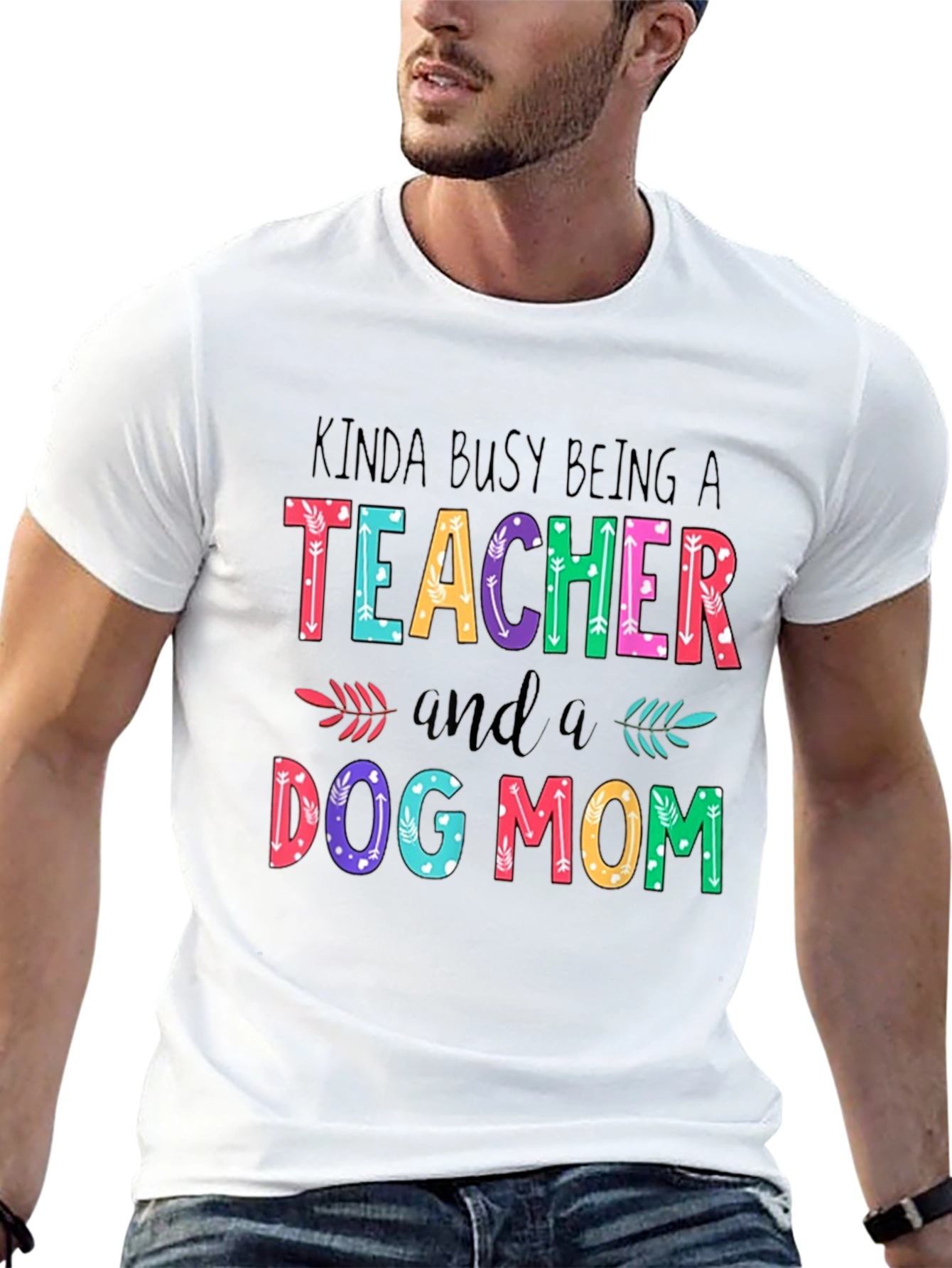 Teacher Dog Mom Graphic T-Shirt