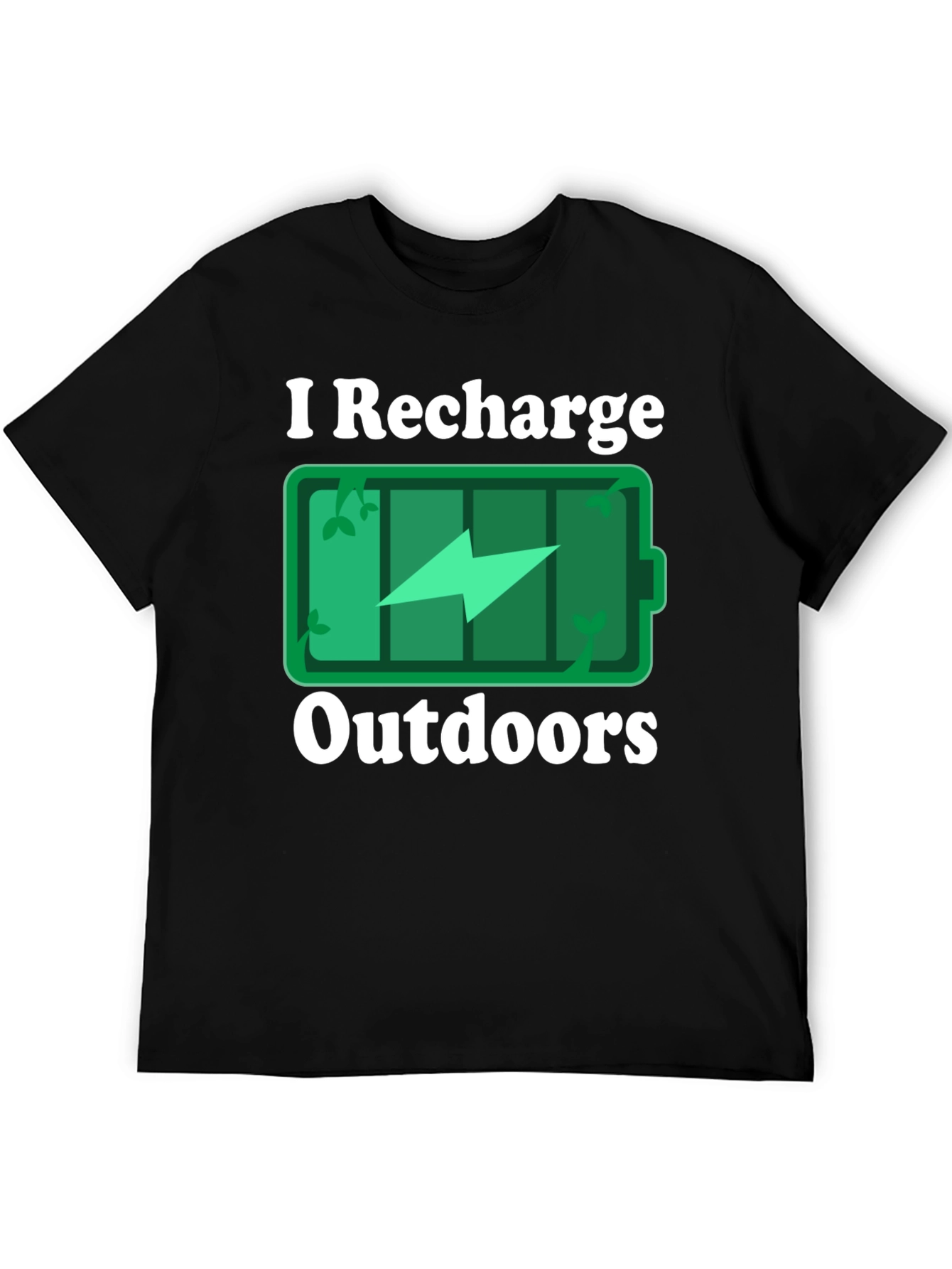 I Recharge Outdoors Graphic T-Shirt