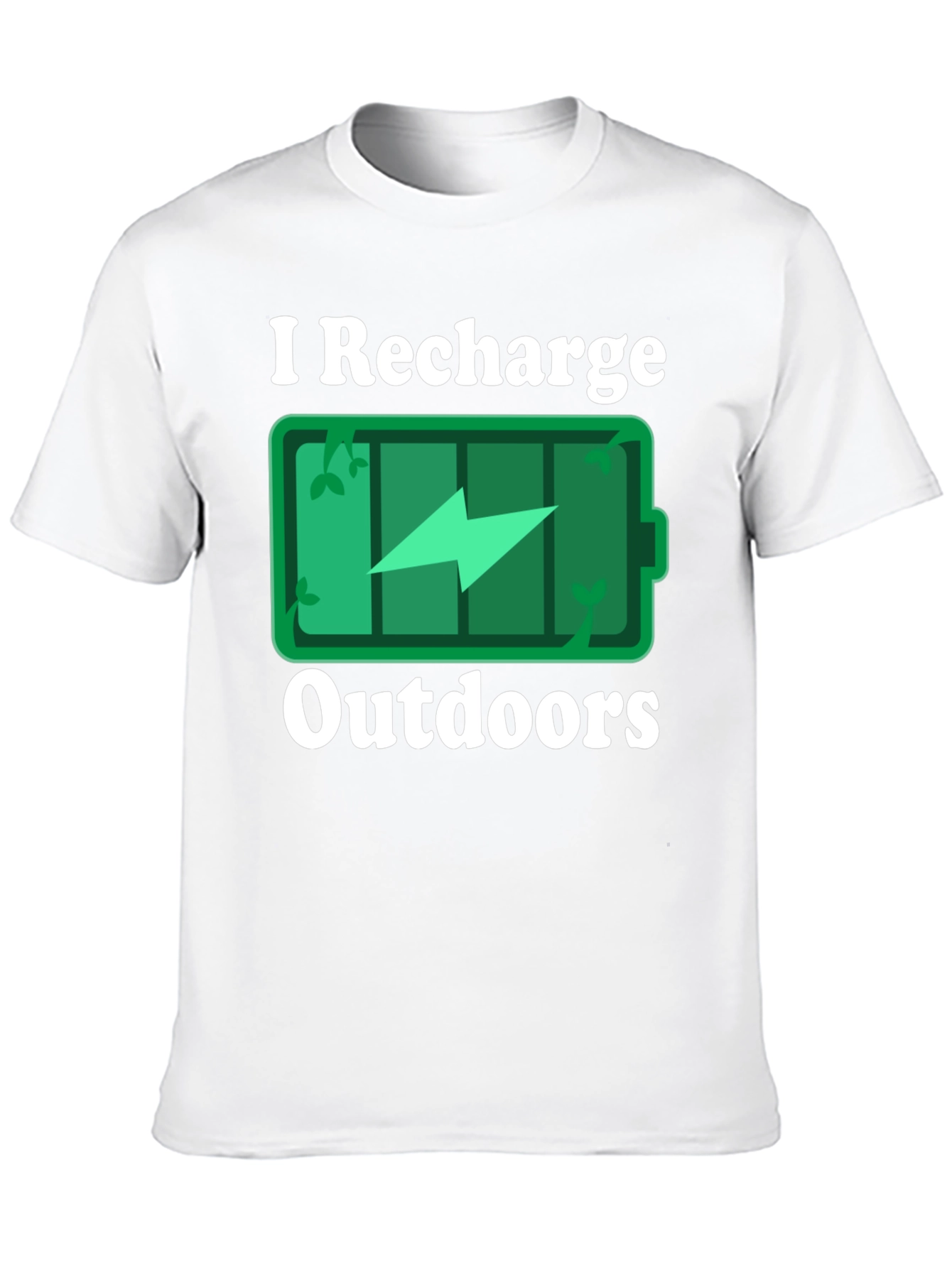 I Recharge Outdoors Graphic T-Shirt