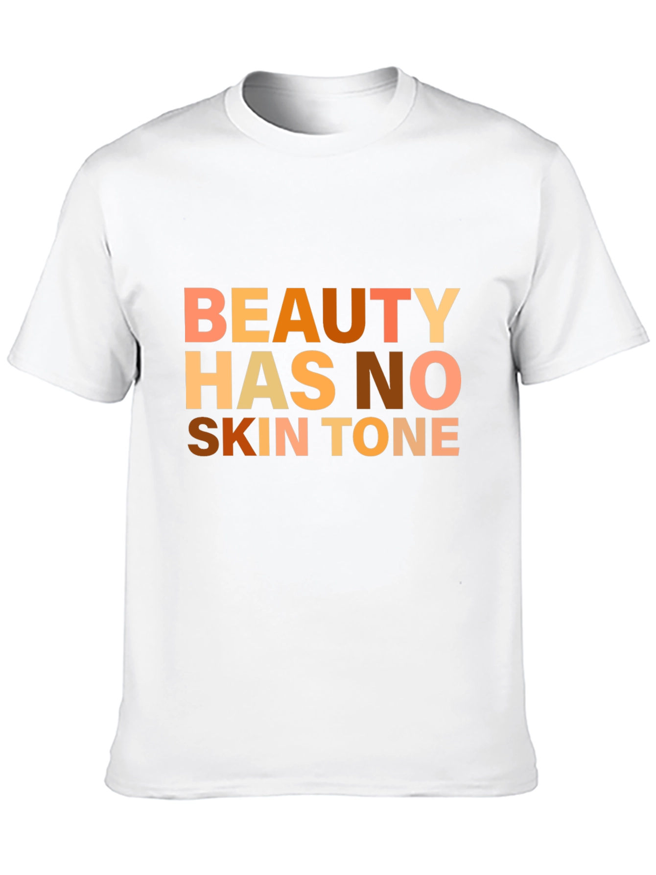 Beauty Has No Skin Tone Graphic Tee - Black