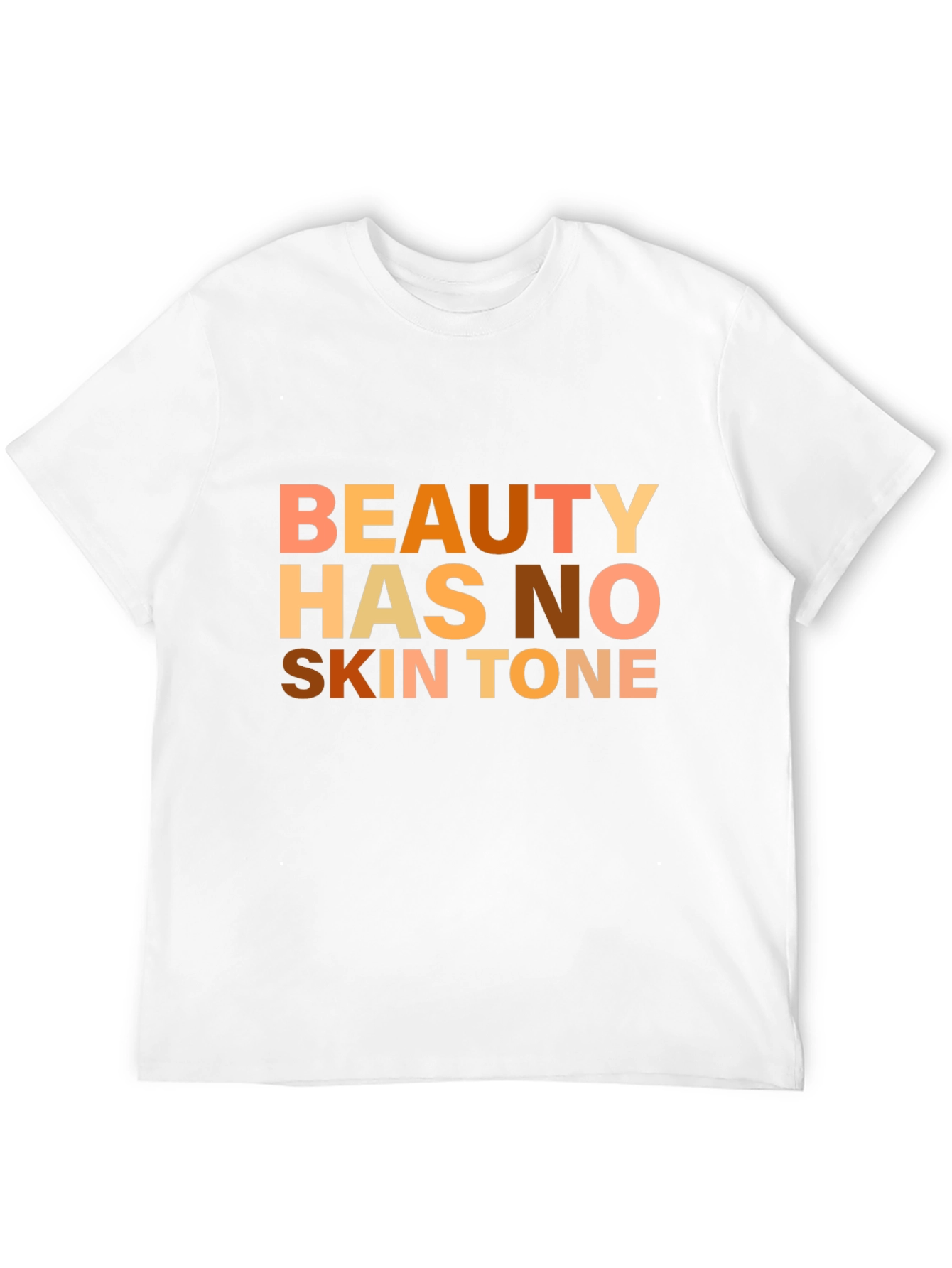 Beauty Has No Skin Tone Graphic Tee - Black