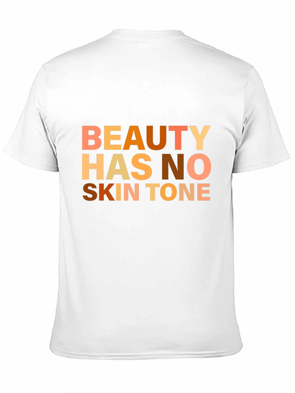 Beauty Has No Skin Tone Graphic Tee - Black