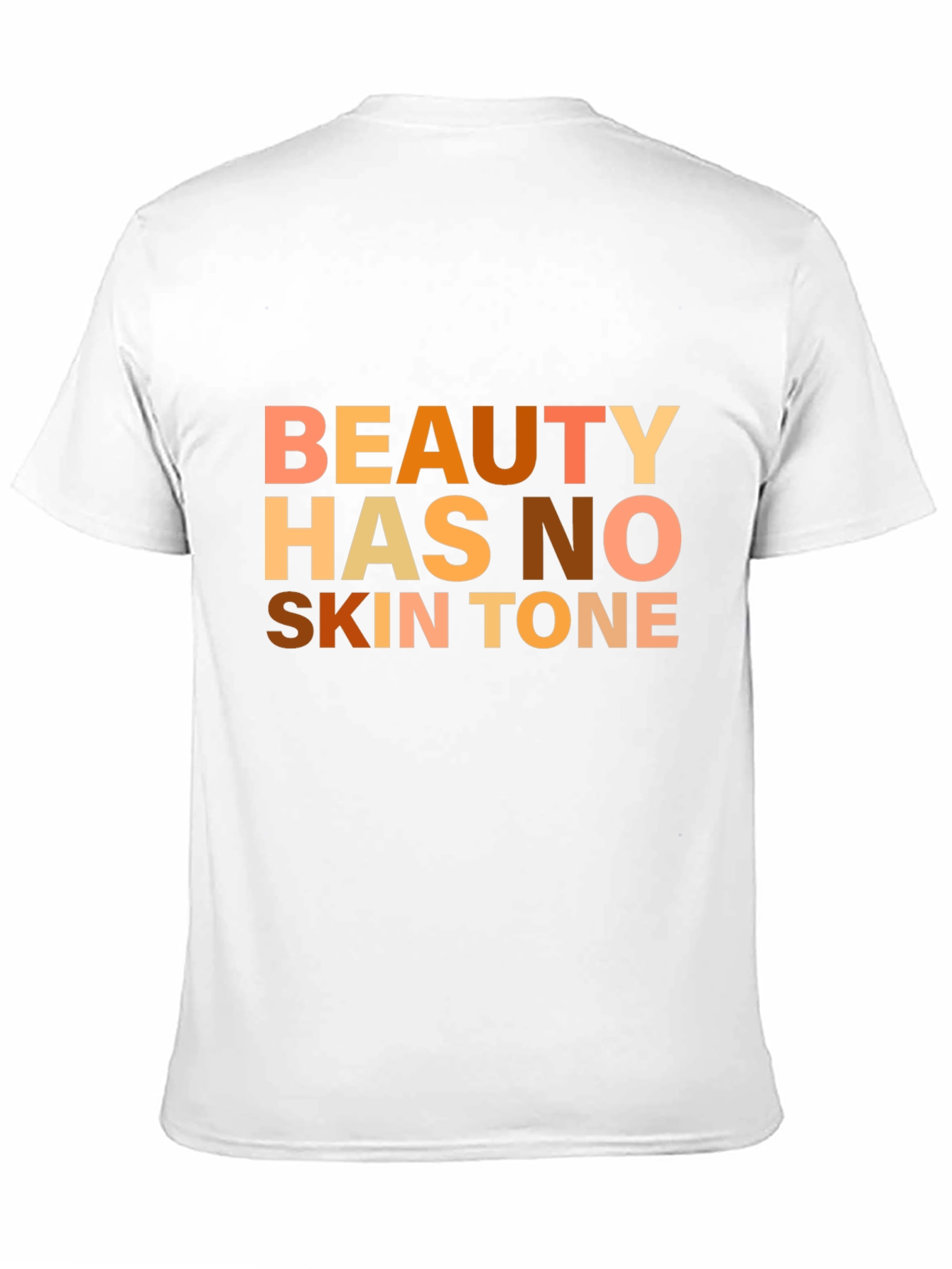 Beauty Has No Skin Tone Graphic Tee - Black