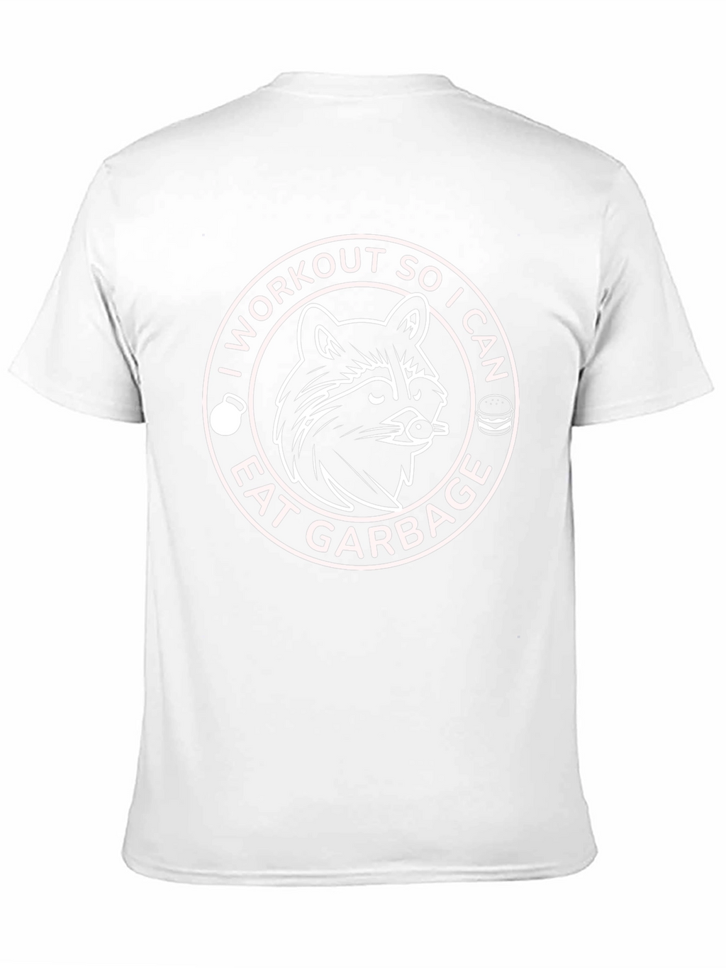 Workout to Eat Garbage Funny Raccoon T-Shirt