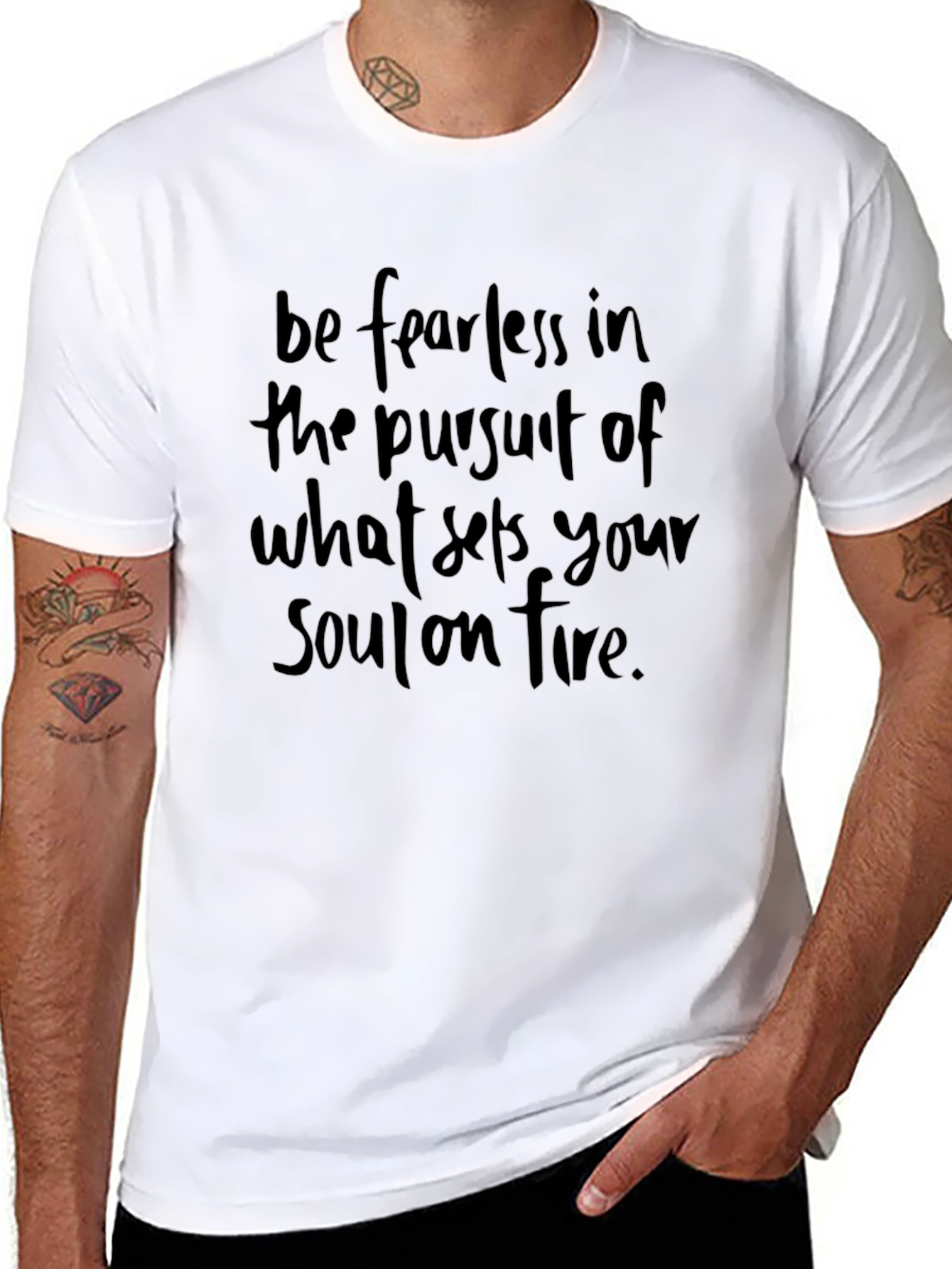 Fearless Pursuit Graphic T-Shirt - Black