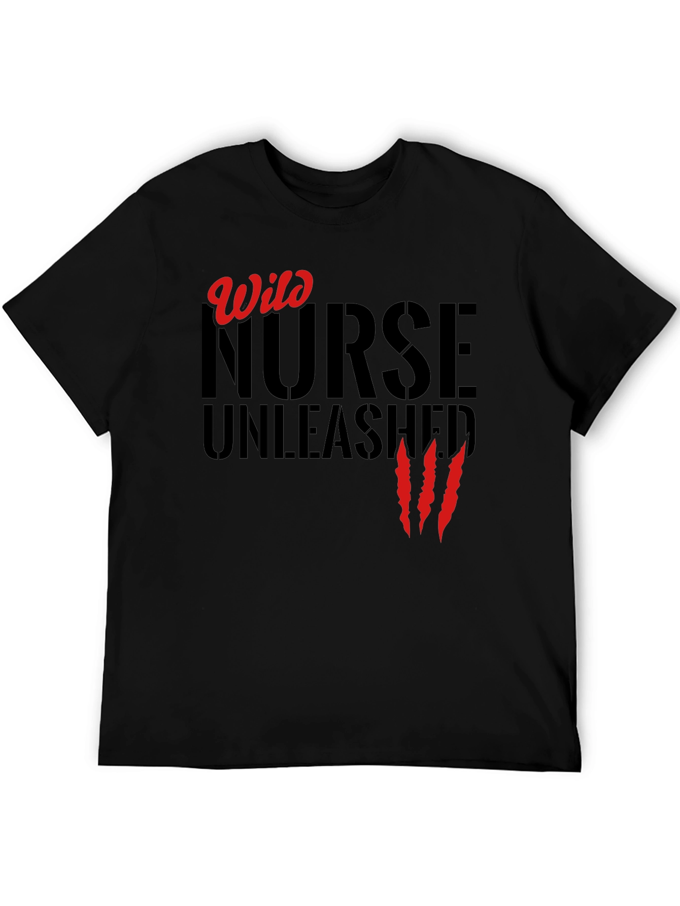 Wild Nurse Unleashed Graphic T-Shirt