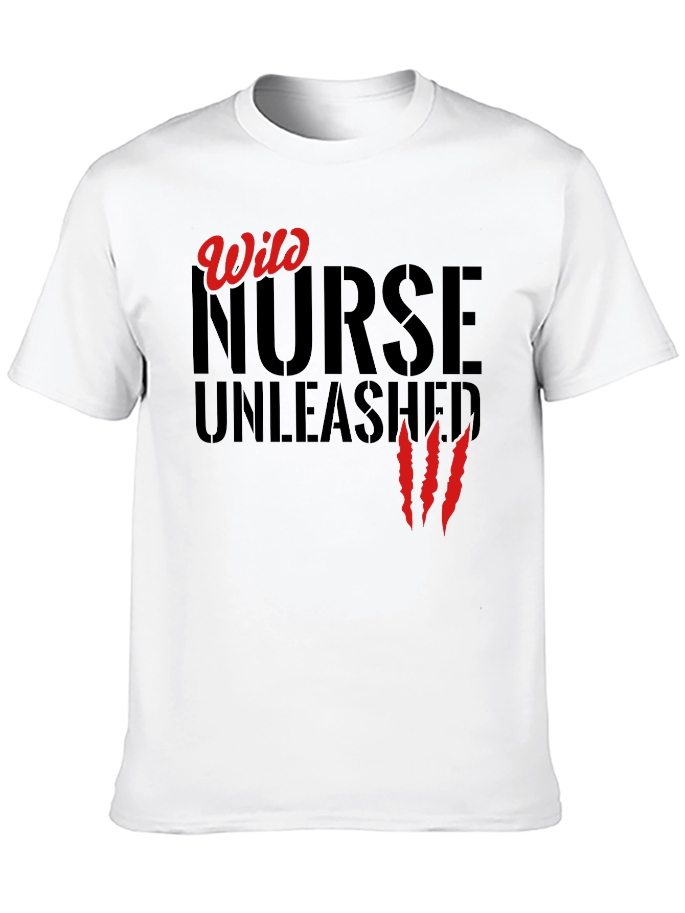 Wild Nurse Unleashed Graphic T-Shirt