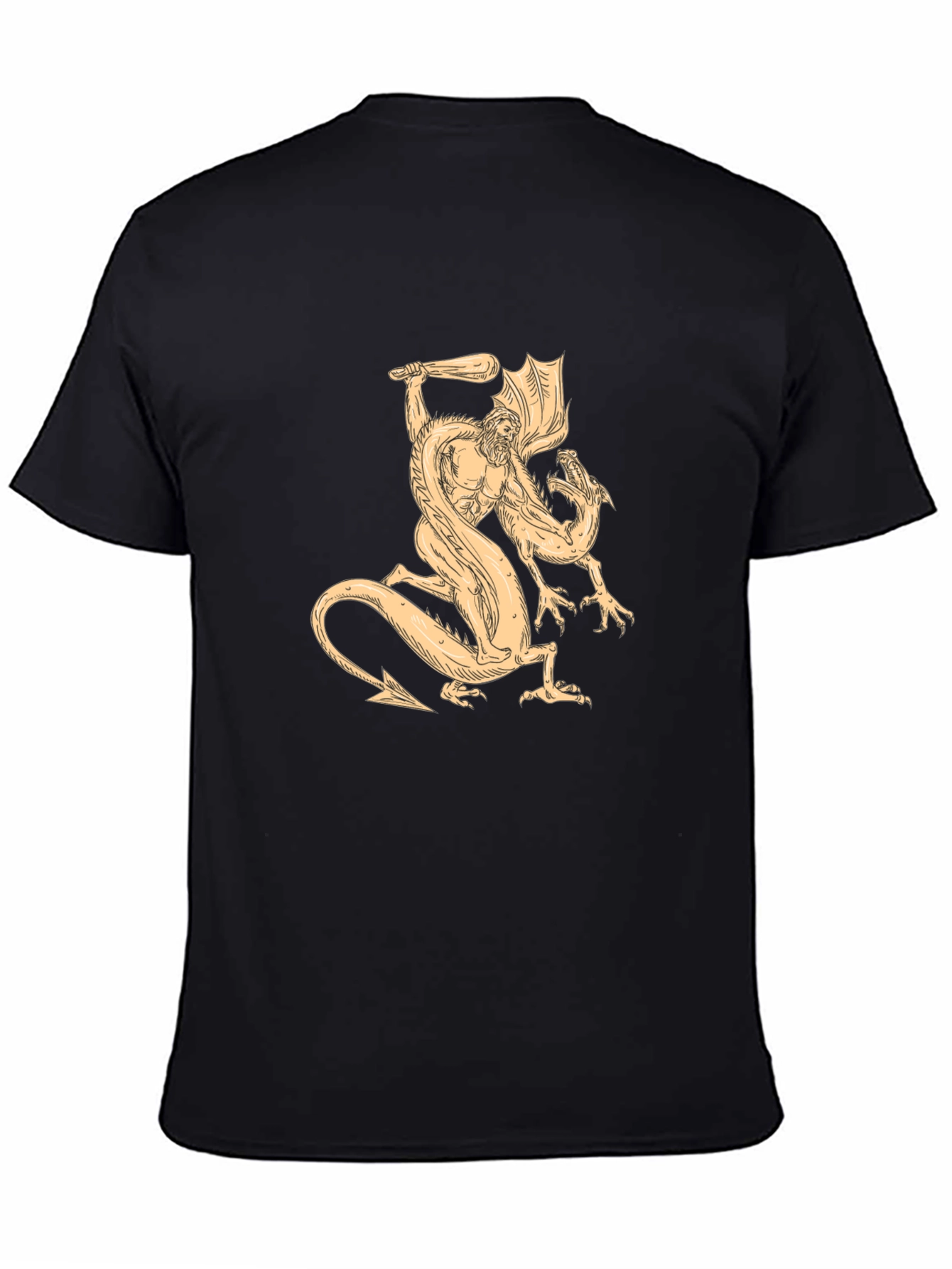 Mythical Beast Tee - Hero vs. Dragon Graphic
