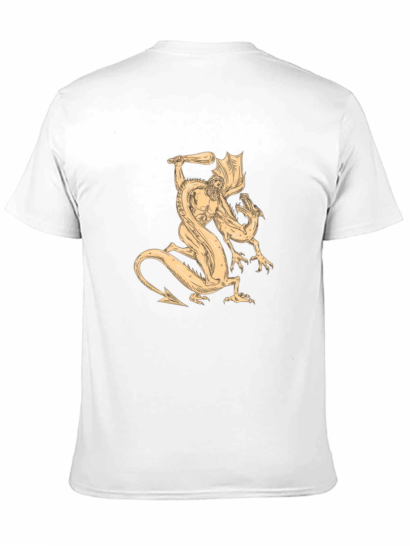 Mythical Beast Tee - Hero vs. Dragon Graphic