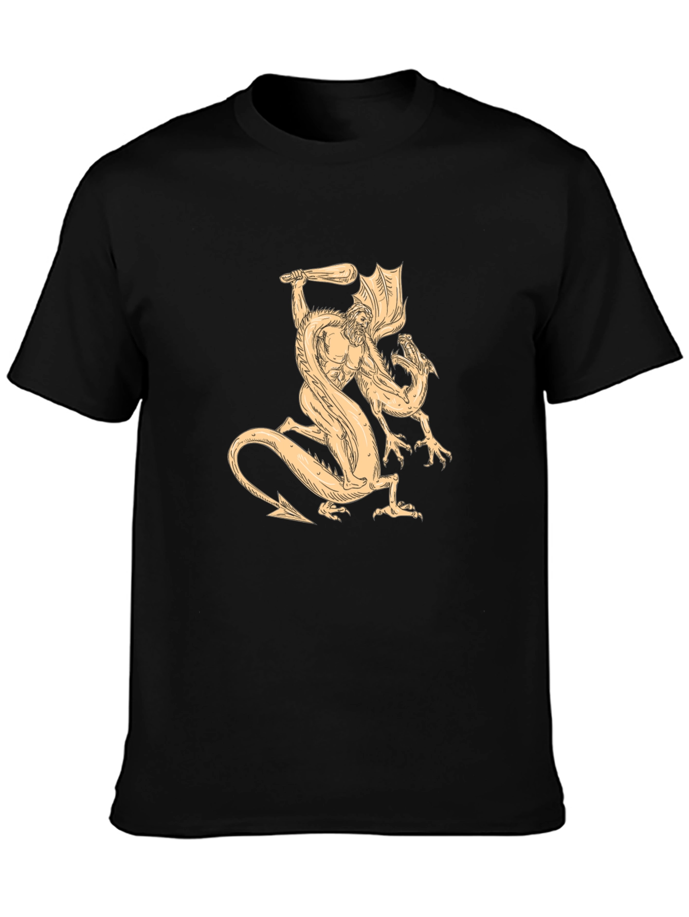 Mythical Beast Tee - Hero vs. Dragon Graphic