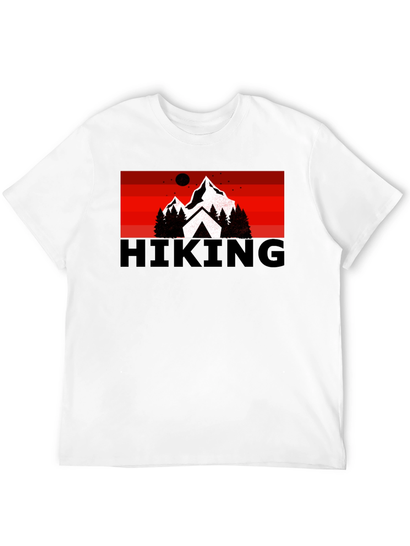 Hiking Adventure Graphic Tee - Black