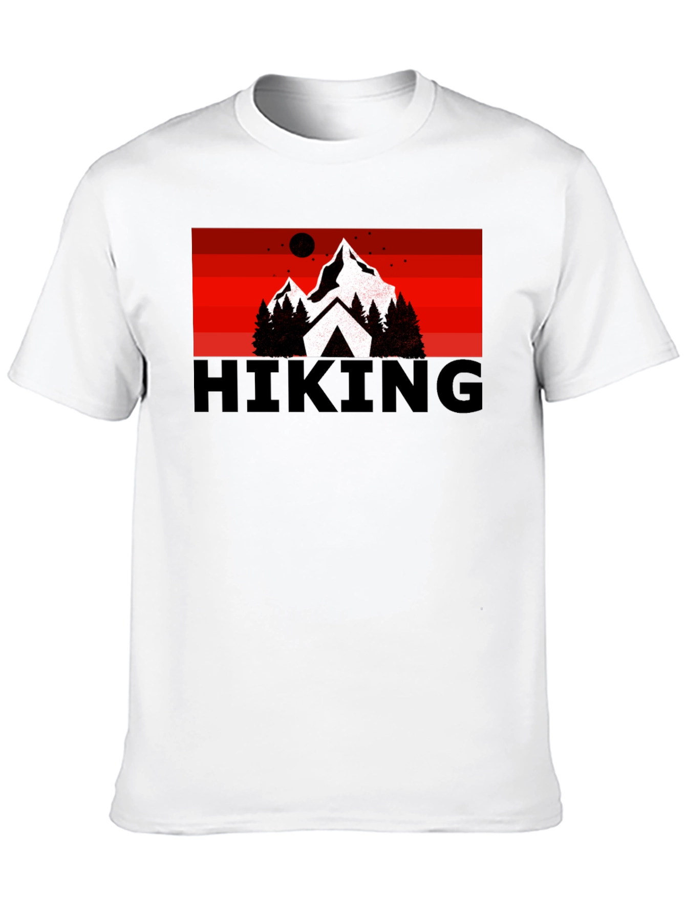 Hiking Adventure Graphic Tee - Black
