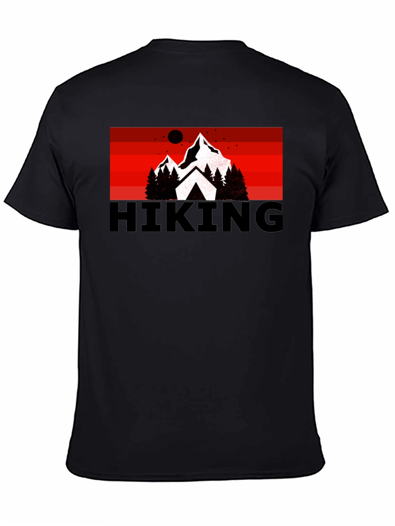Hiking Adventure Graphic Tee - Black