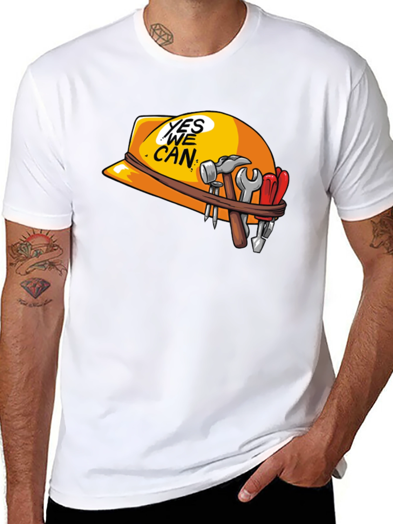 Yes We Can Construction T-Shirt