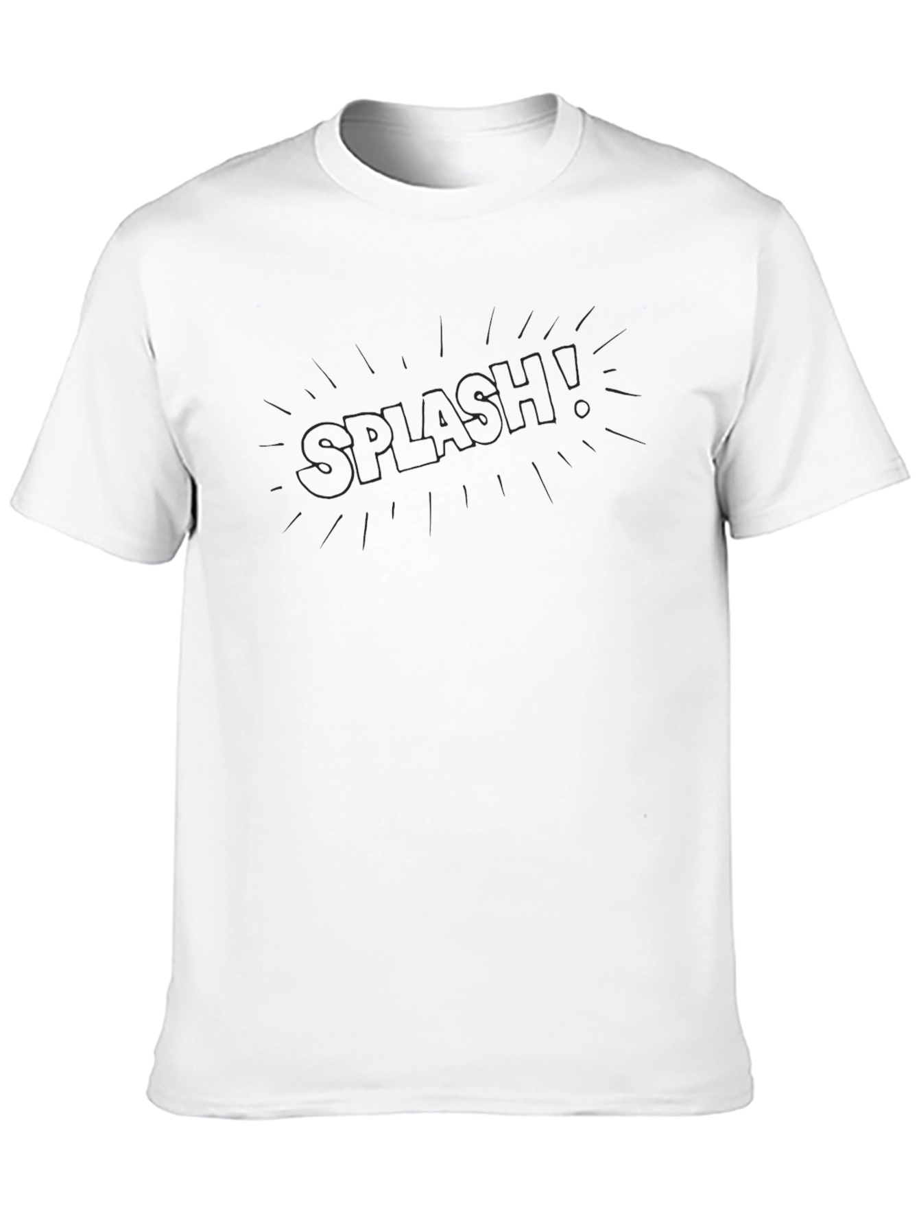 Mens Black Graphic Tee - Splash!