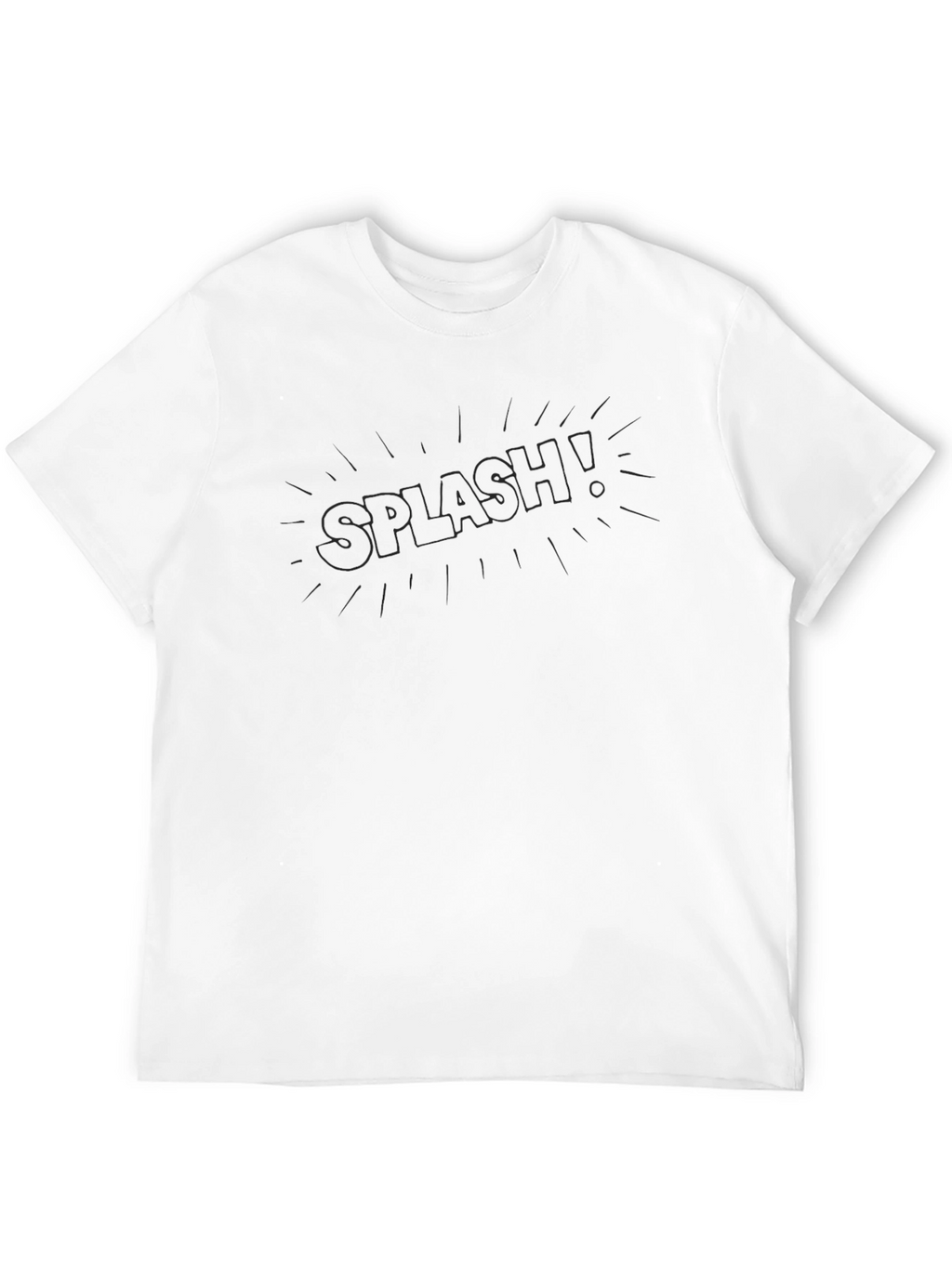 Mens Black Graphic Tee - Splash!