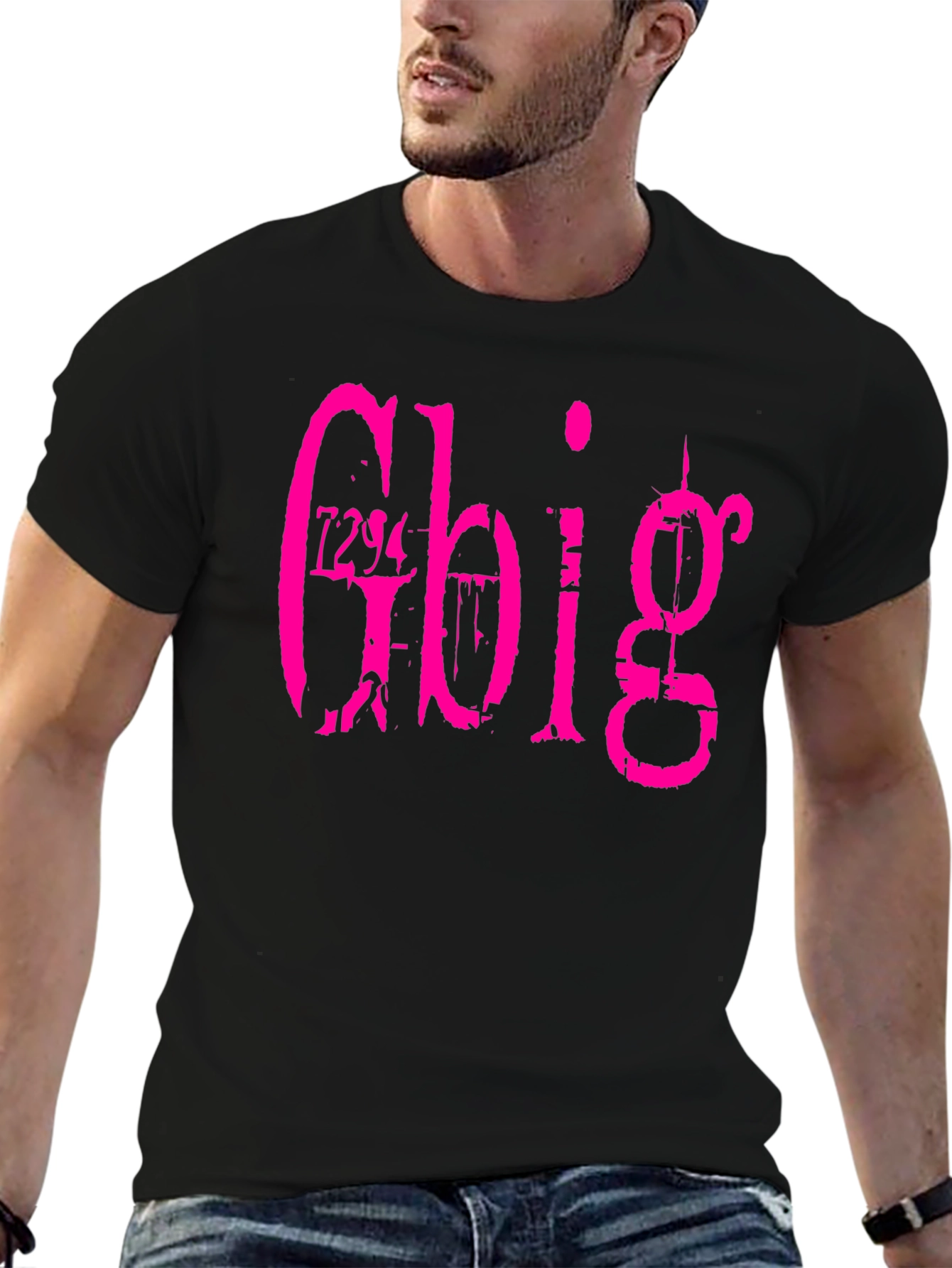 Gbig Graphic Tee - Black Cotton T-Shirt