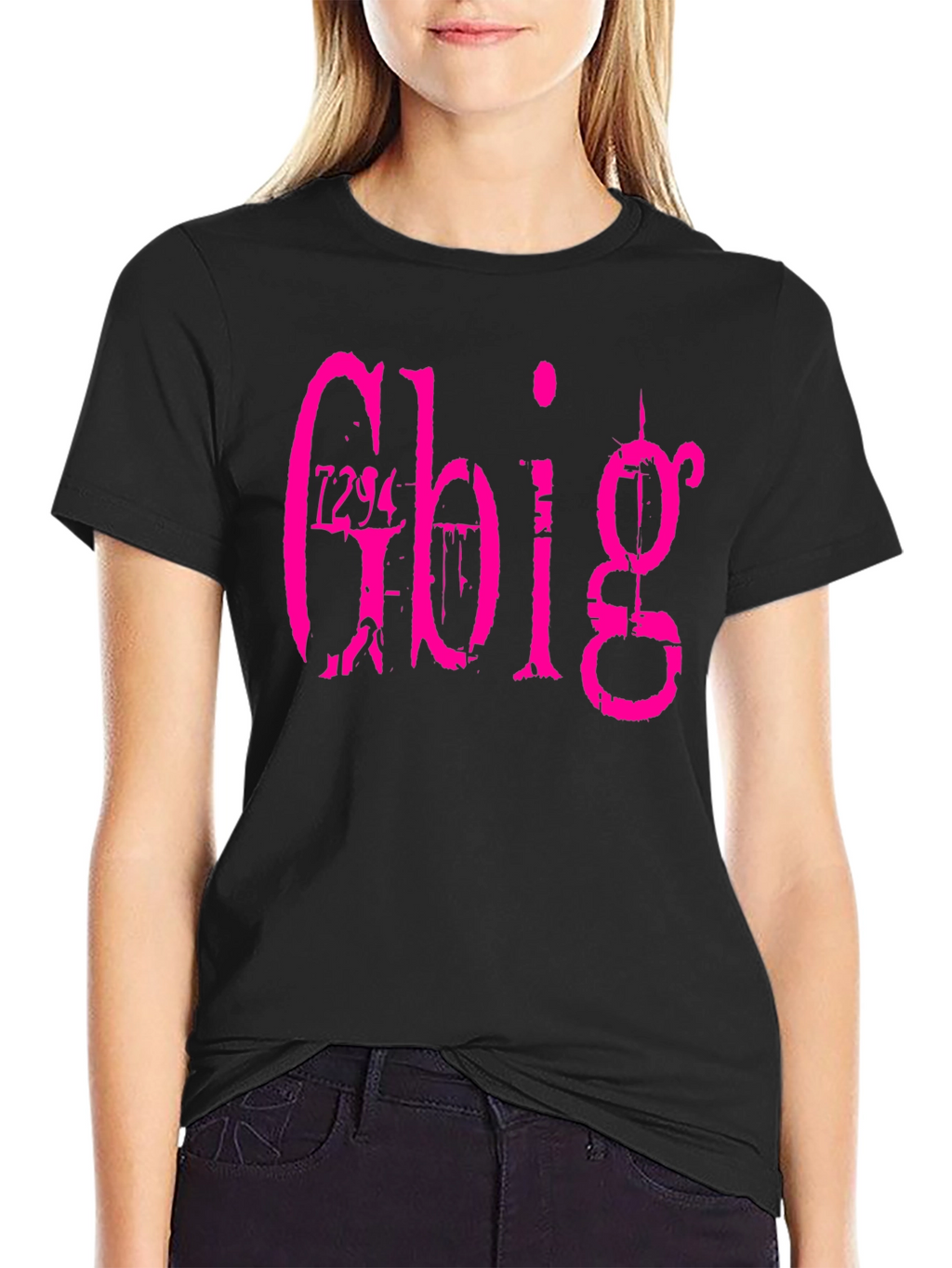 Gbig Graphic Tee - Black Cotton T-Shirt