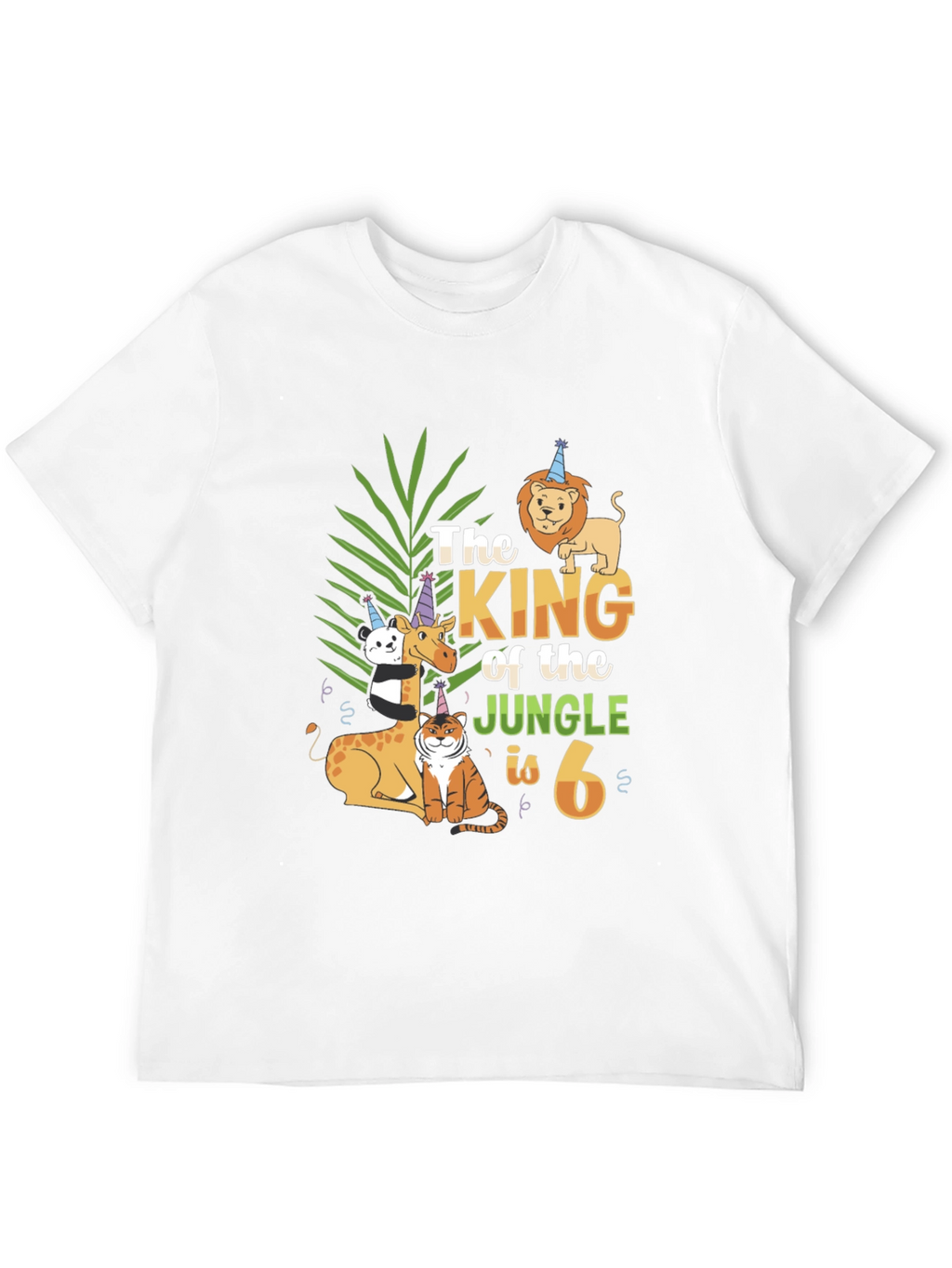 King of the Jungle 6th Birthday T-Shirt
