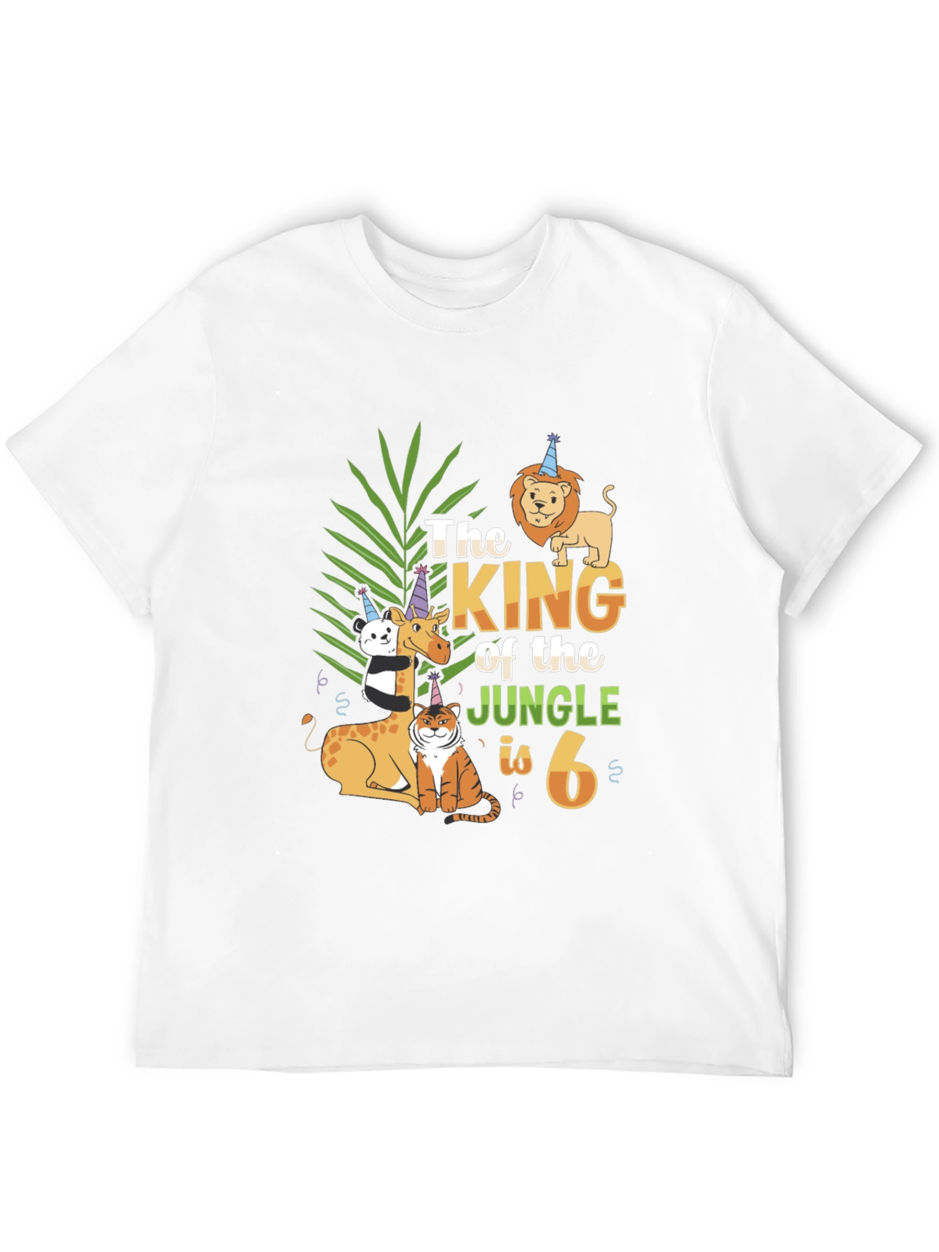 King of the Jungle 6th Birthday T-Shirt
