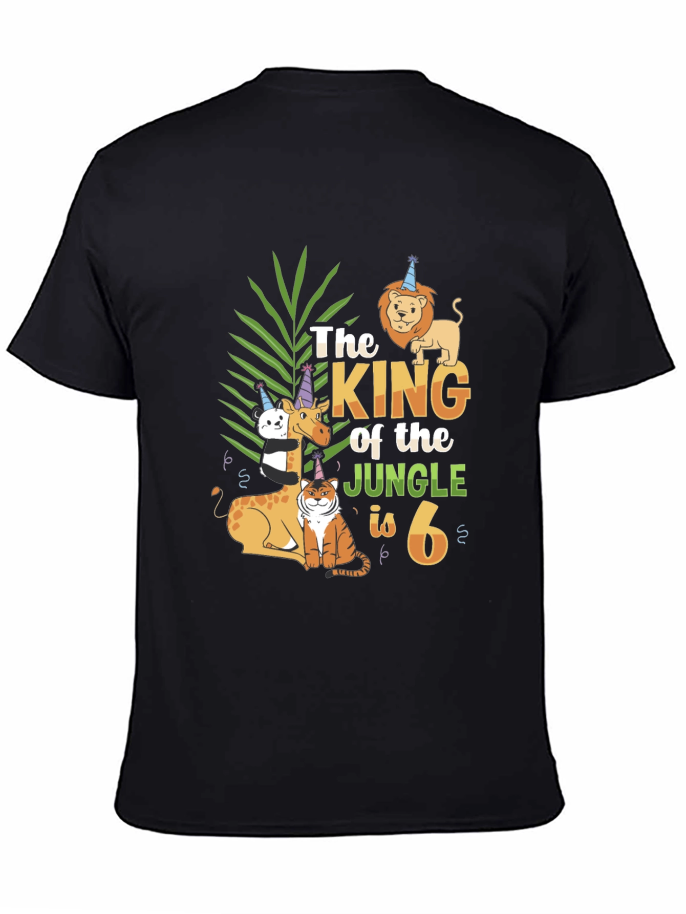 King of the Jungle 6th Birthday T-Shirt