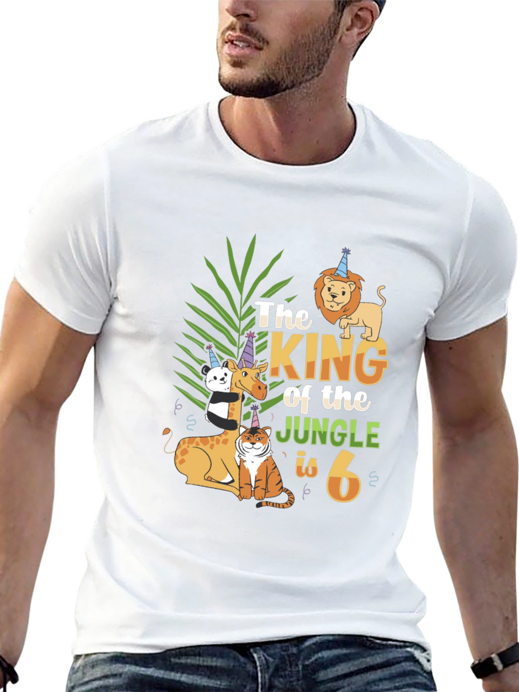 King of the Jungle 6th Birthday T-Shirt