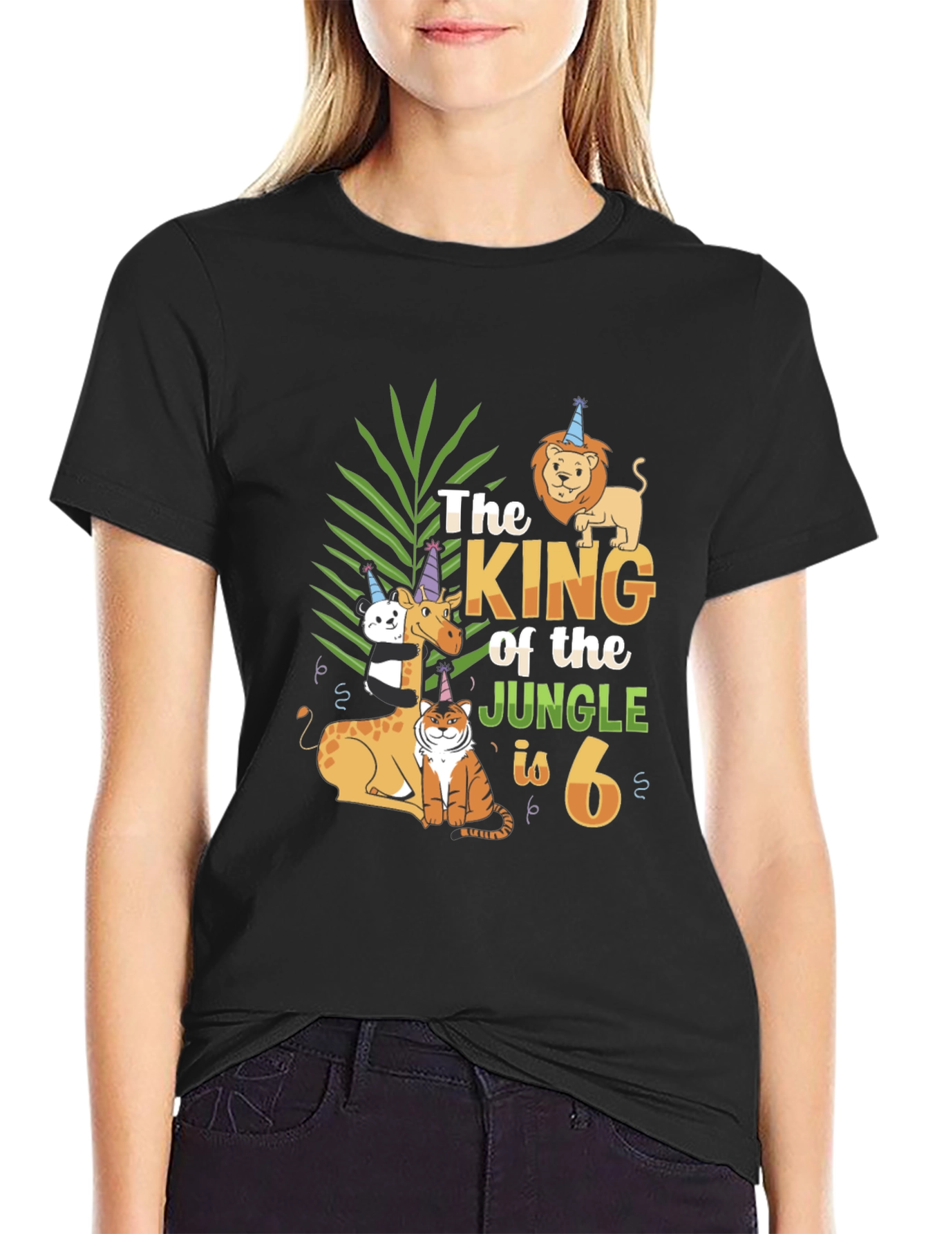 King of the Jungle 6th Birthday T-Shirt