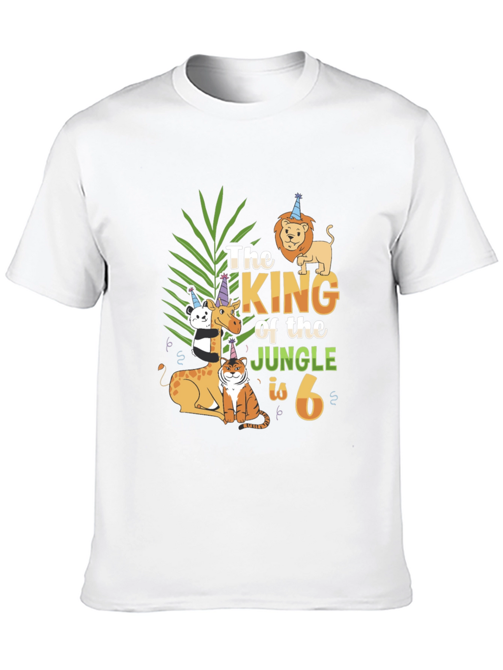 King of the Jungle 6th Birthday T-Shirt