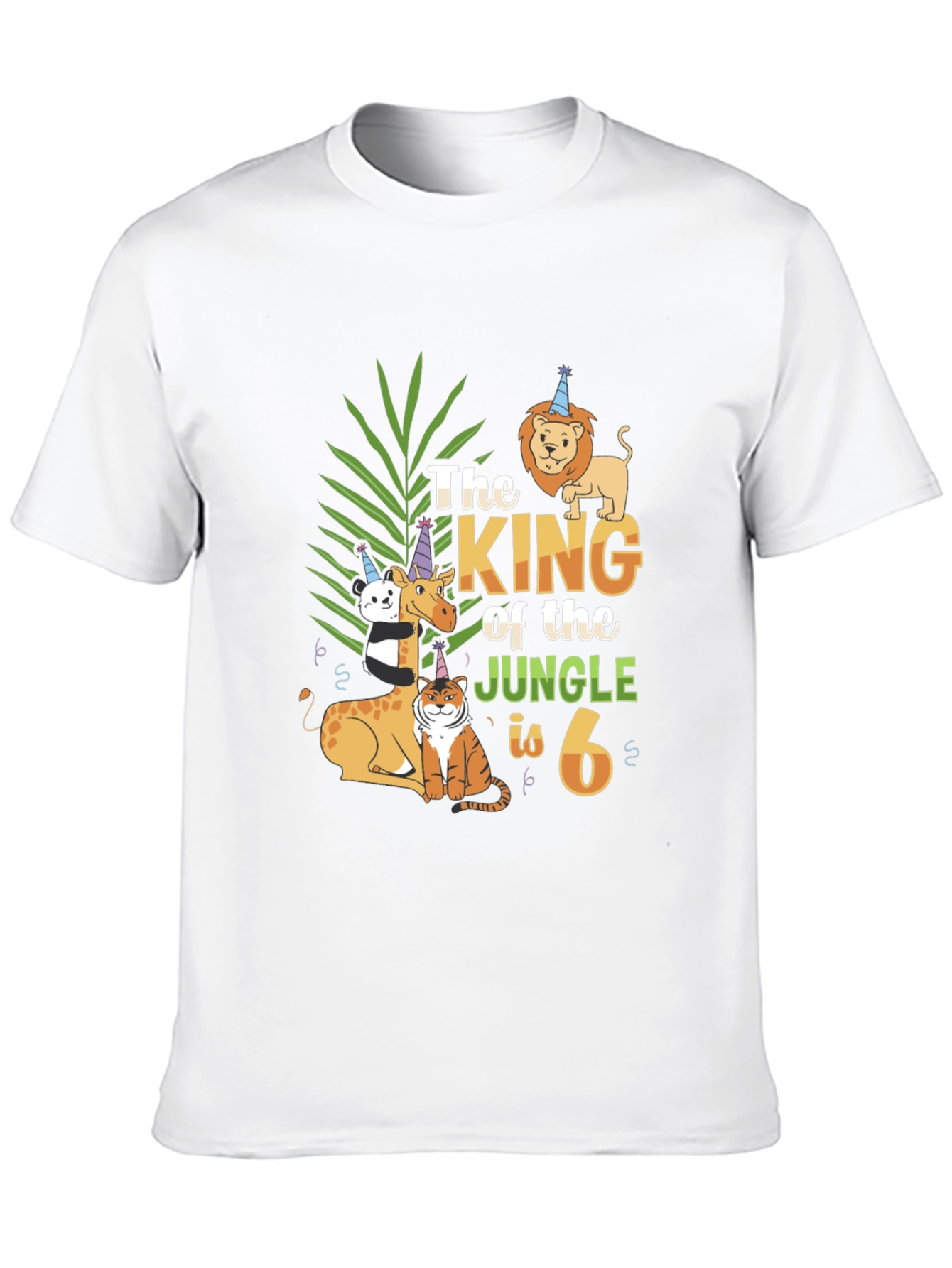 King of the Jungle 6th Birthday T-Shirt
