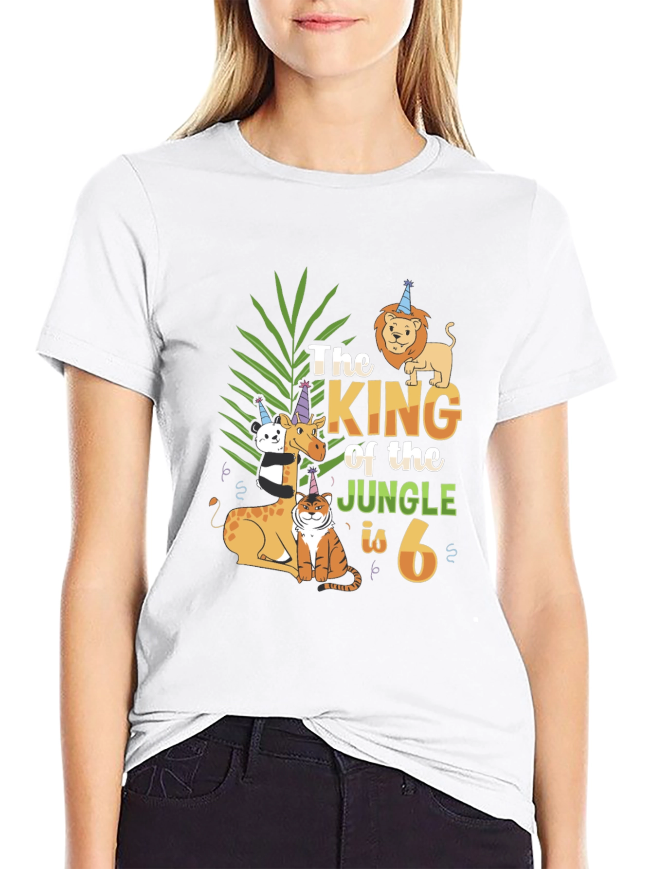 King of the Jungle 6th Birthday T-Shirt