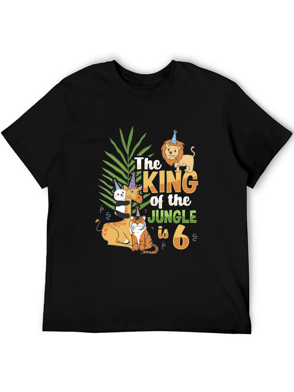 King of the Jungle 6th Birthday T-Shirt