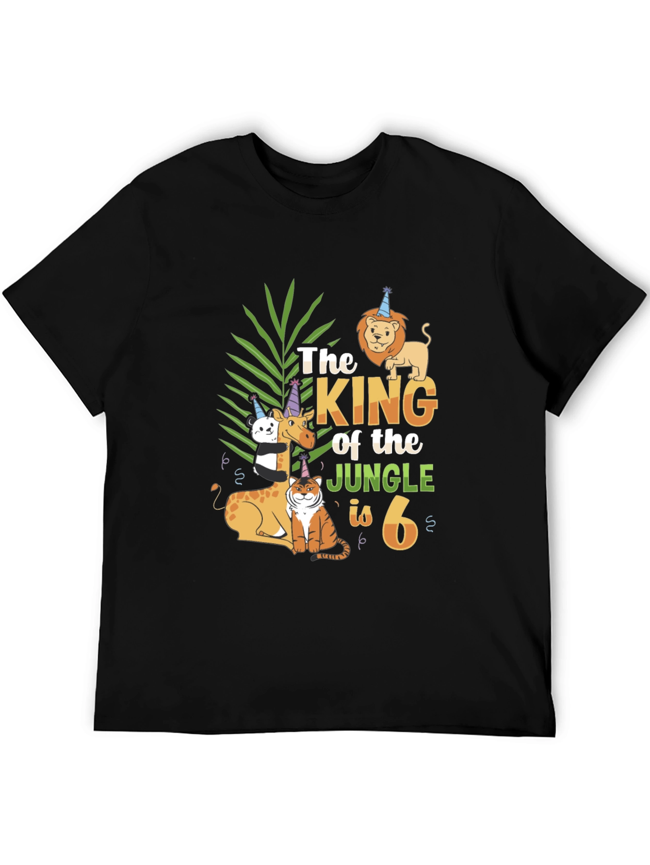 King of the Jungle 6th Birthday T-Shirt