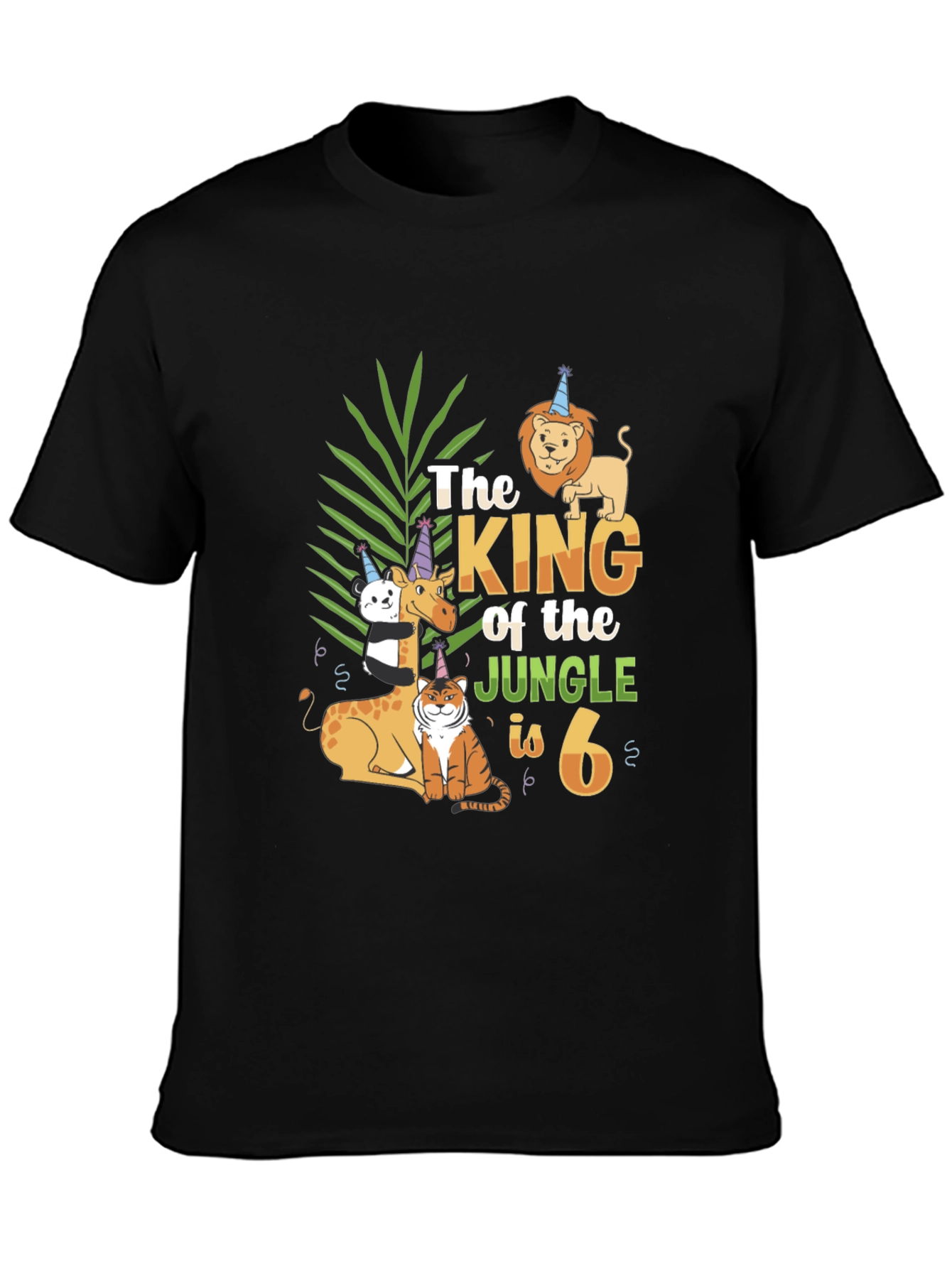 King of the Jungle 6th Birthday T-Shirt