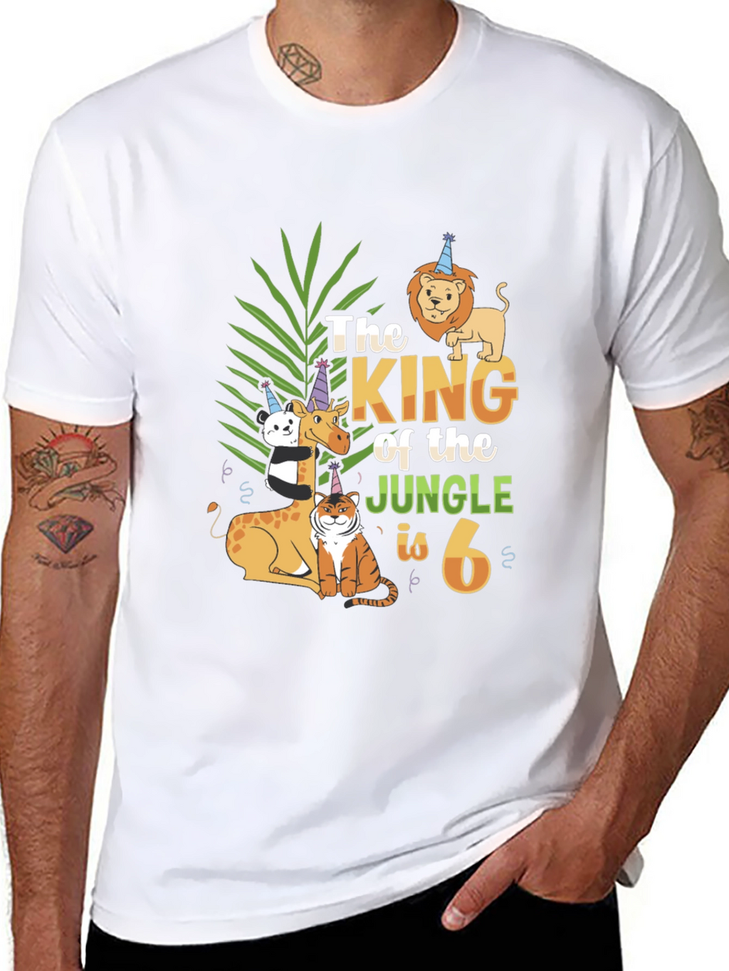 King of the Jungle 6th Birthday T-Shirt