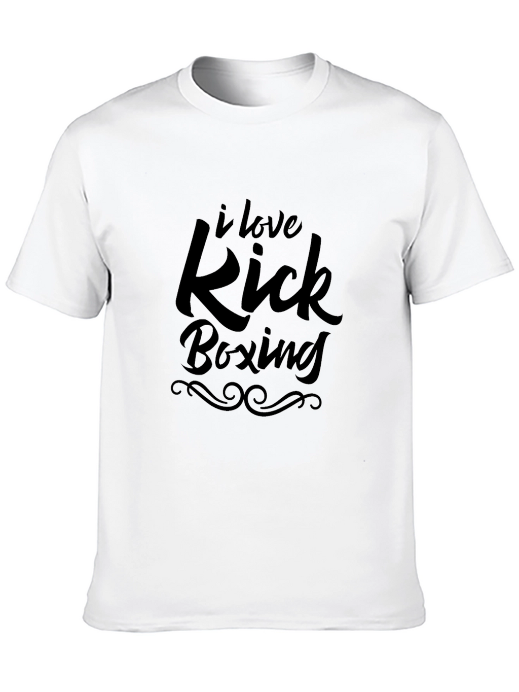 I Love Kick Boxing T-Shirt Black Graphic Tee