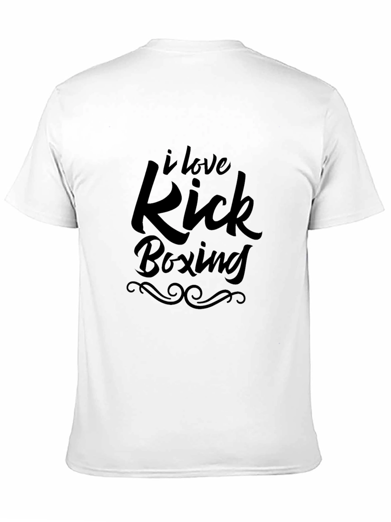I Love Kick Boxing T-Shirt Black Graphic Tee