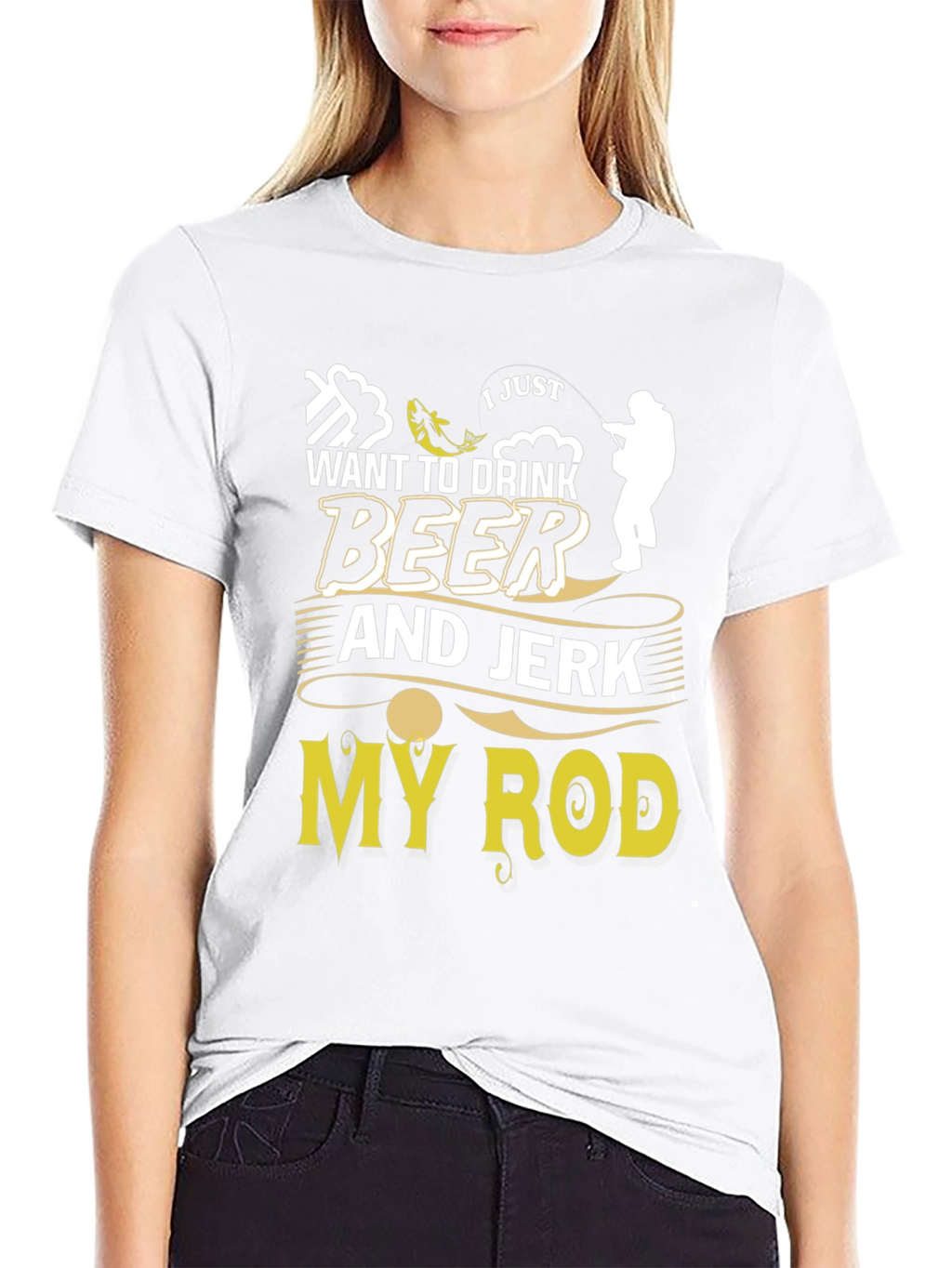 Drink Beer and Jerk My Rod Graphic Tee
