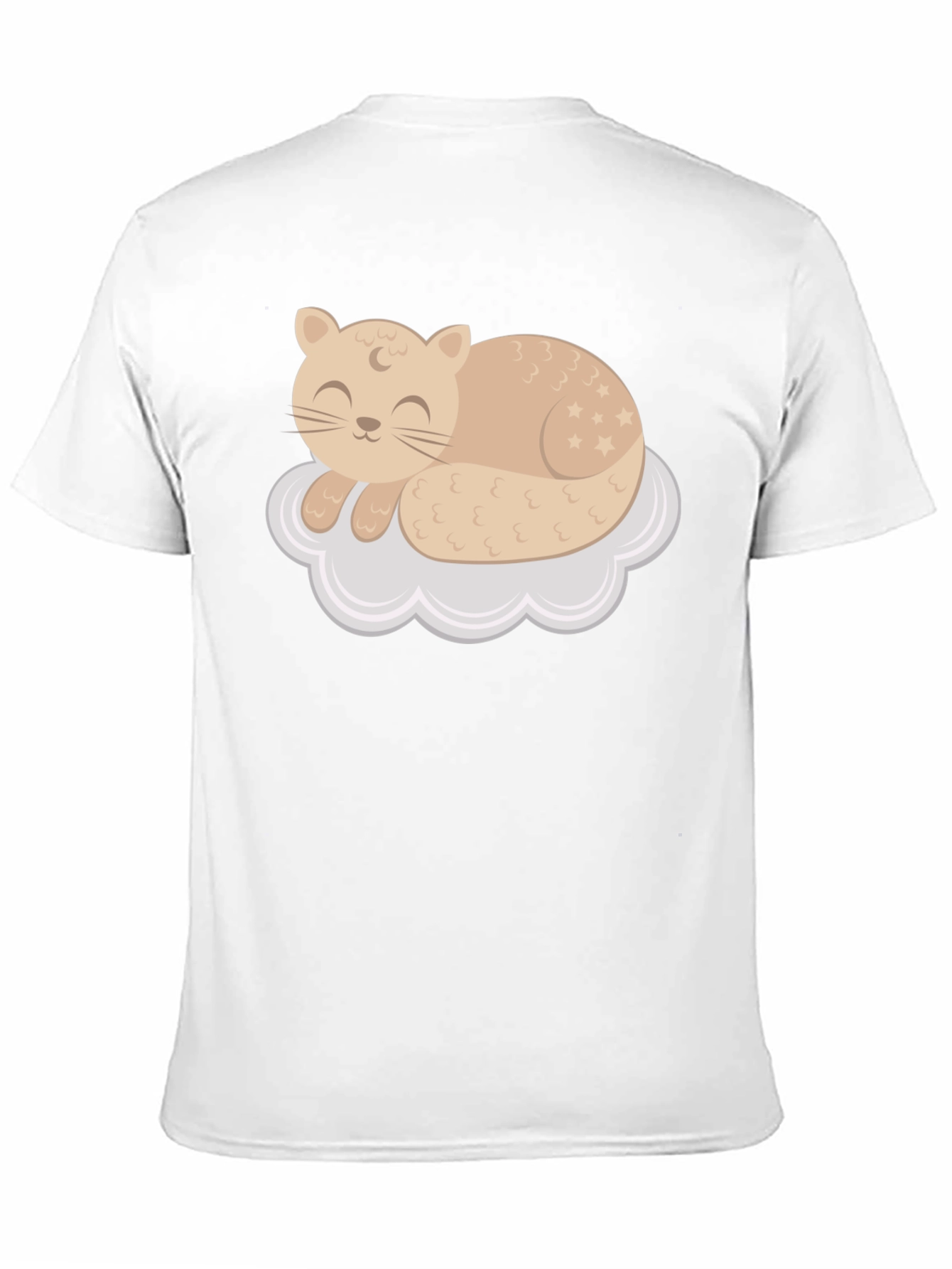 Cute Cat Sleeping on Cloud T-Shirt