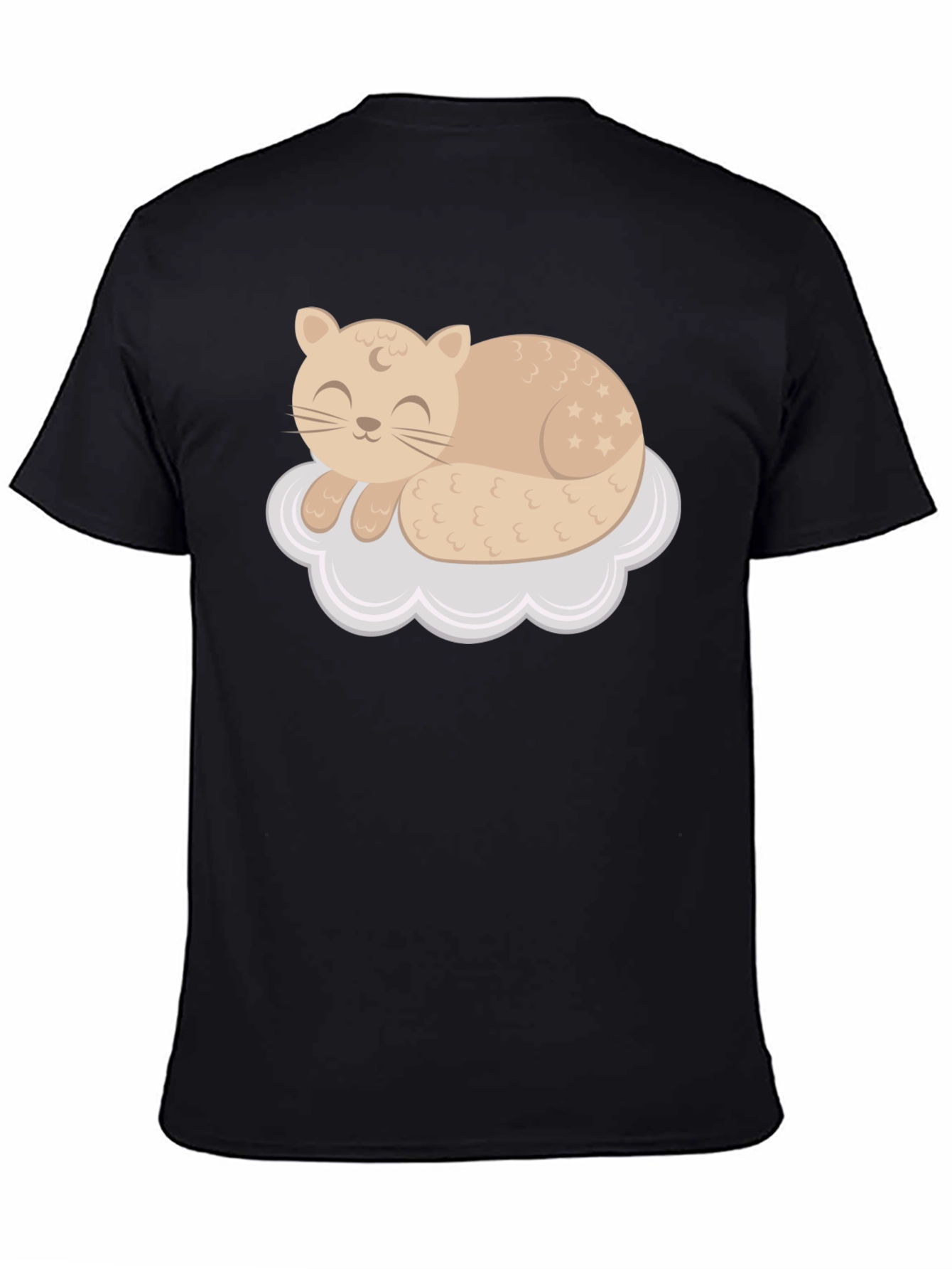 Cute Cat Sleeping on Cloud T-Shirt