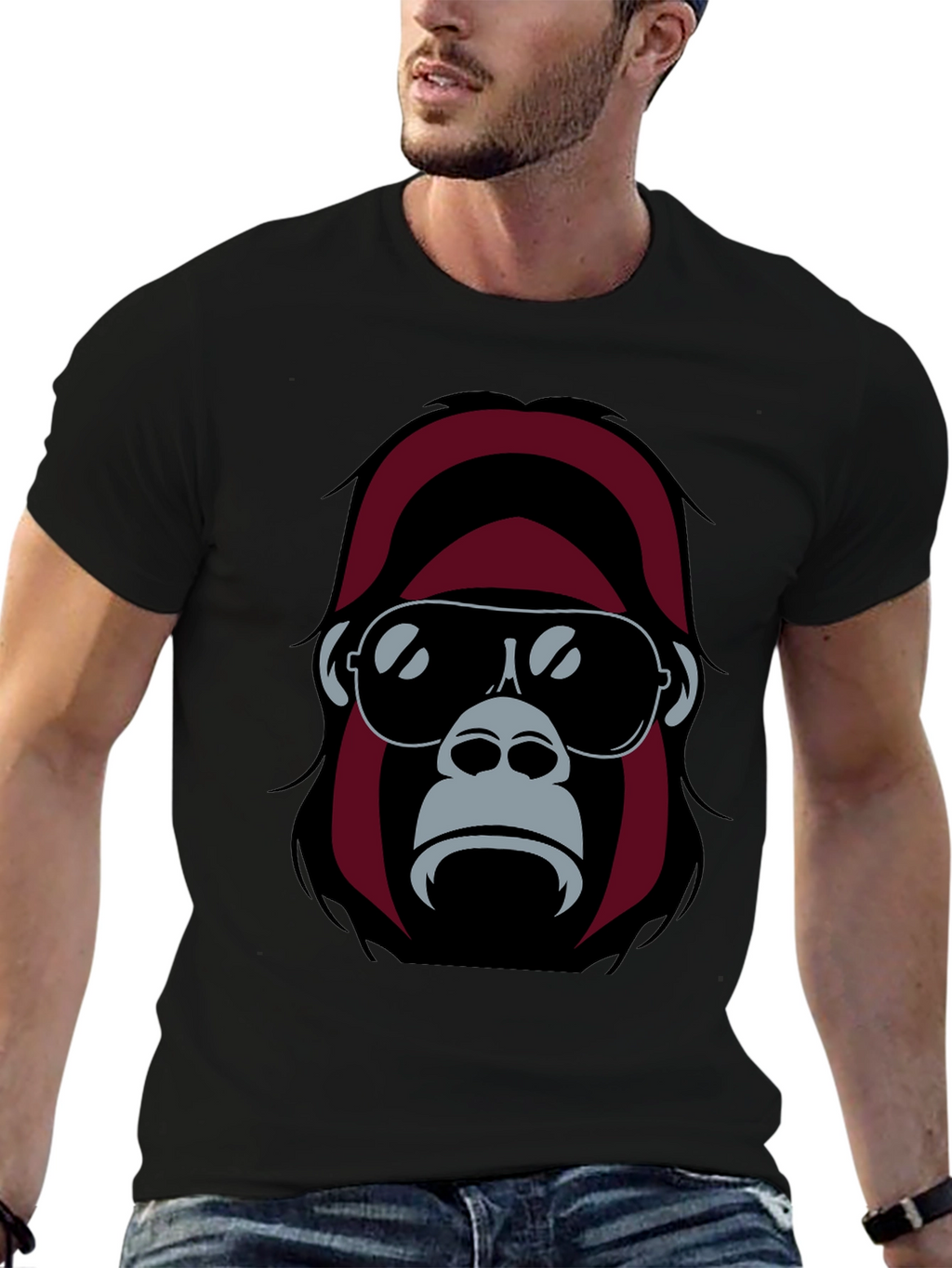 Cool Gorilla Graphic Tee - Black T-Shirt