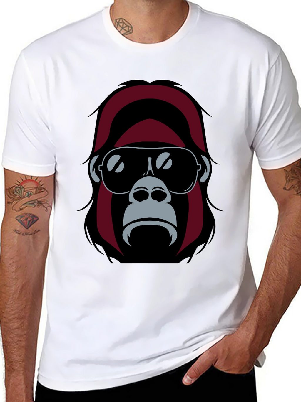 Cool Gorilla Graphic Tee - Black T-Shirt