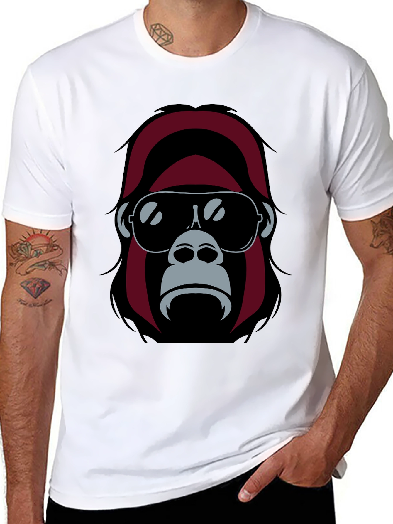 Cool Gorilla Graphic Tee - Black T-Shirt