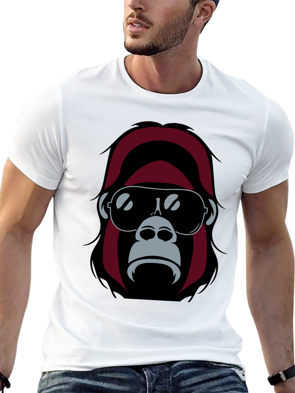 Cool Gorilla Graphic Tee - Black T-Shirt