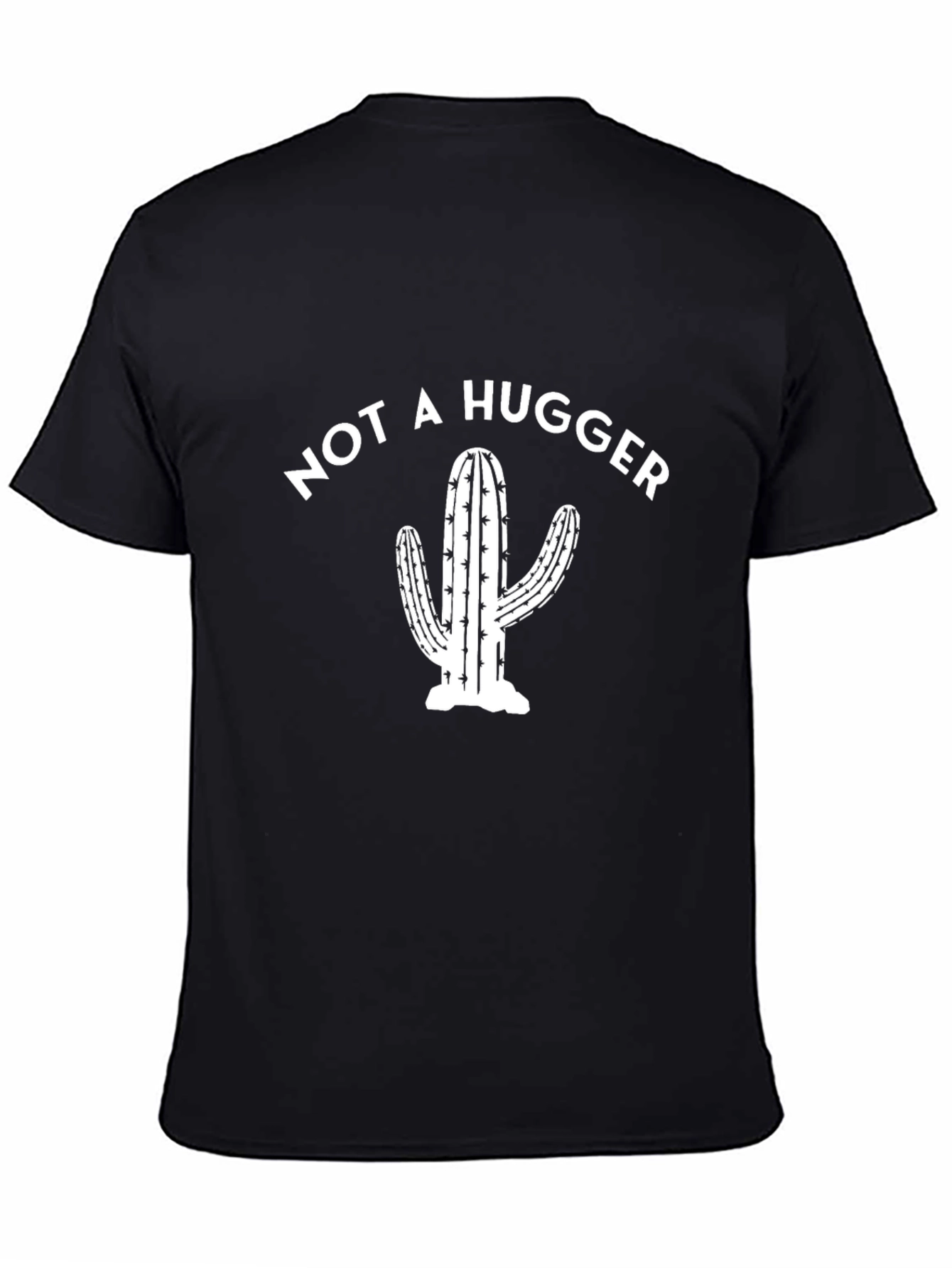 Not A Hugger Cactus Graphic T-Shirt